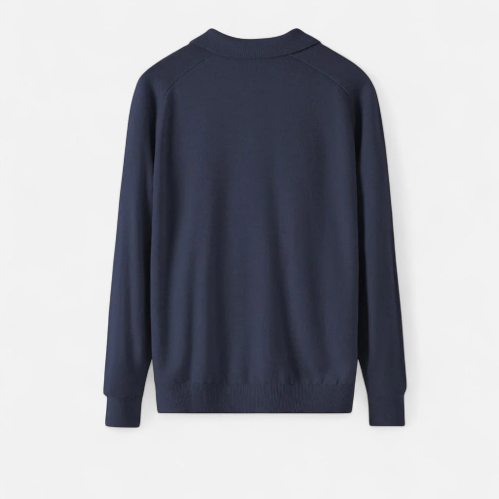 Duvrier | Men’s Polo Collar Knitted Jumper