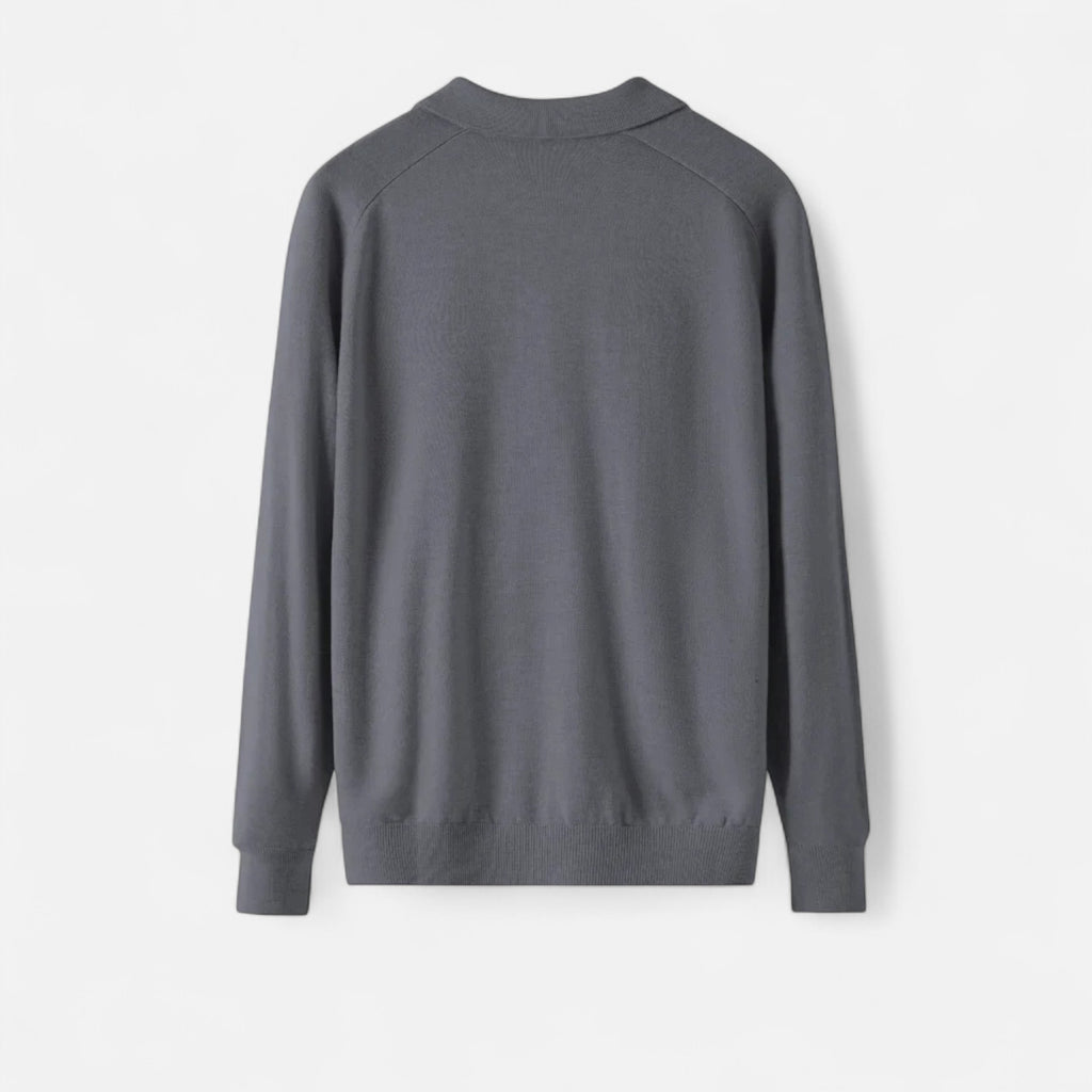 Duvrier | Men’s Polo Collar Knitted Jumper