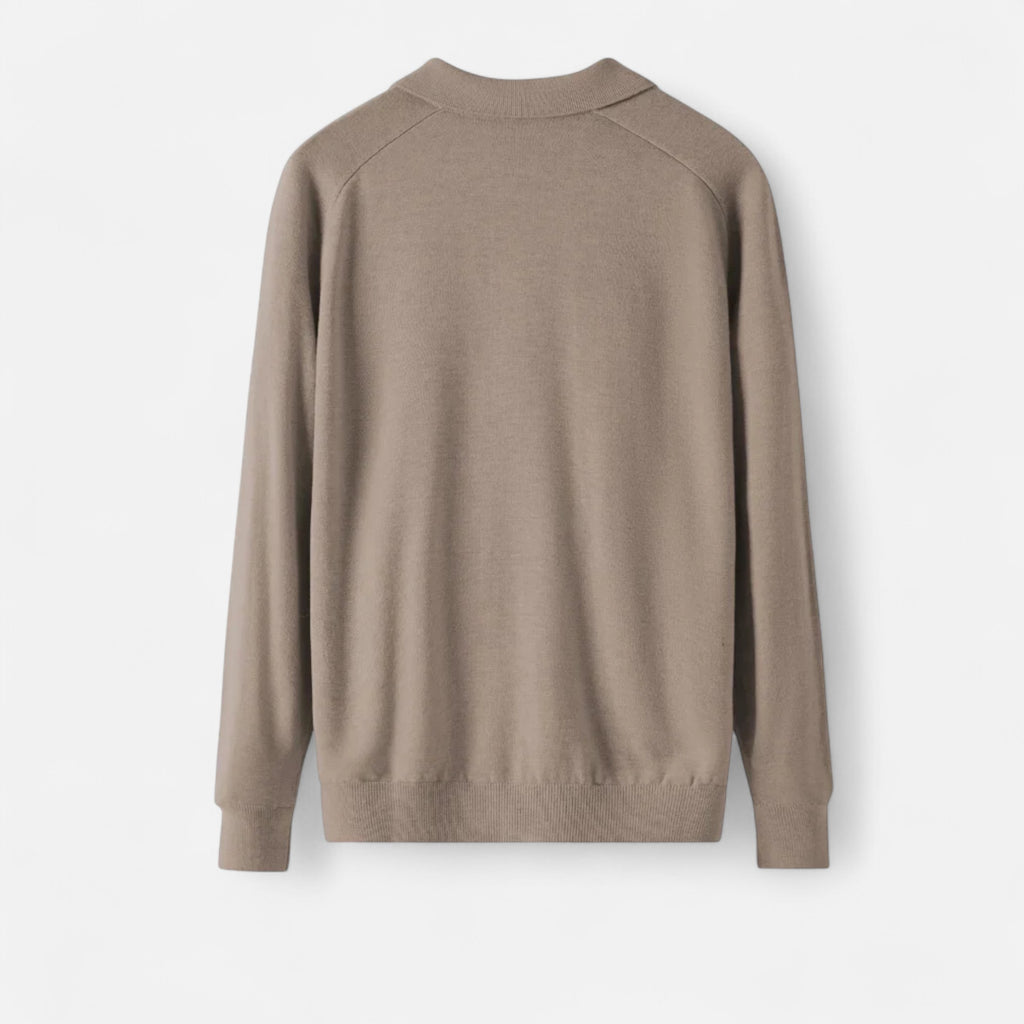 Duvrier | Men’s Polo Collar Knitted Jumper