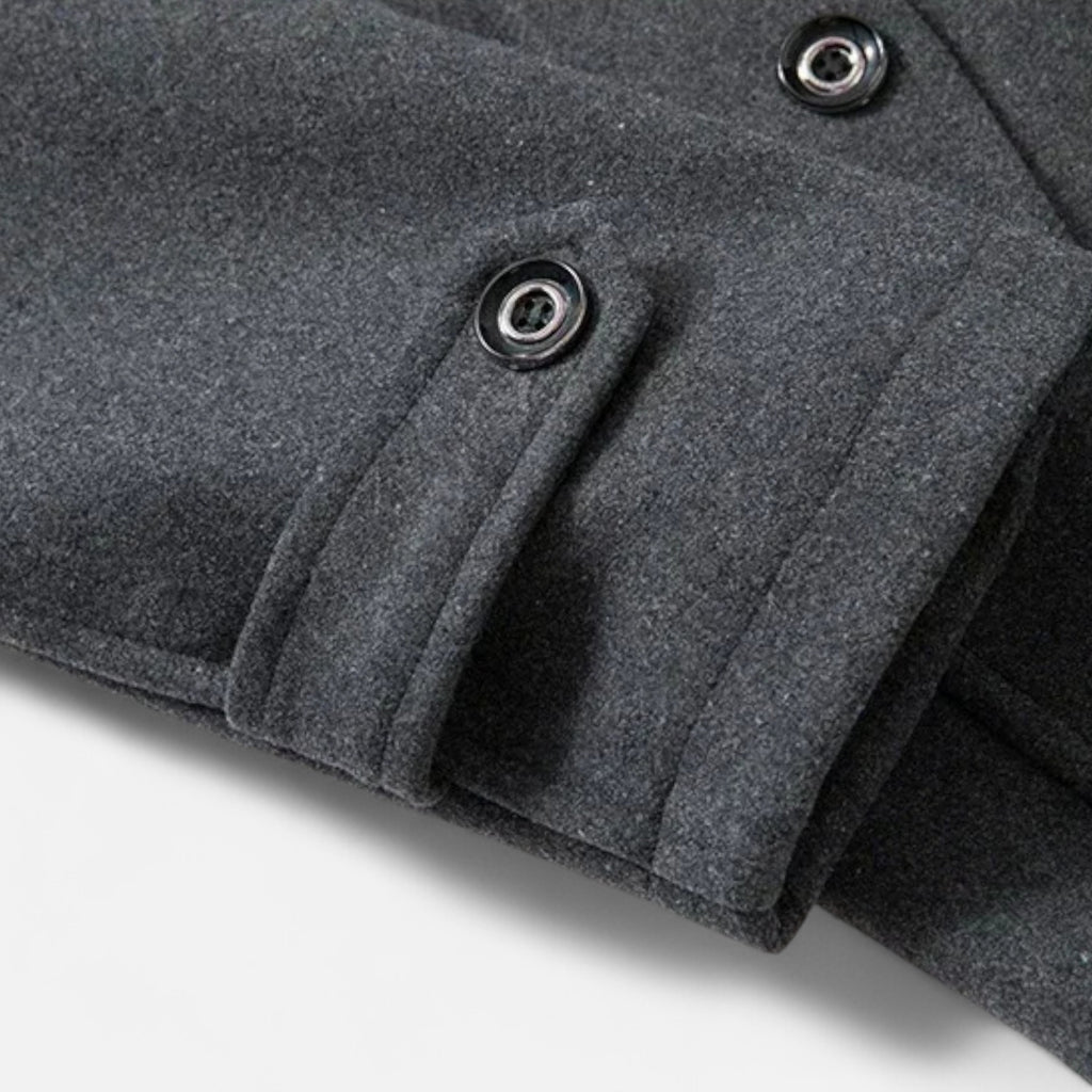 Duvrier | Men’s Double Collar Long Winter Jacket