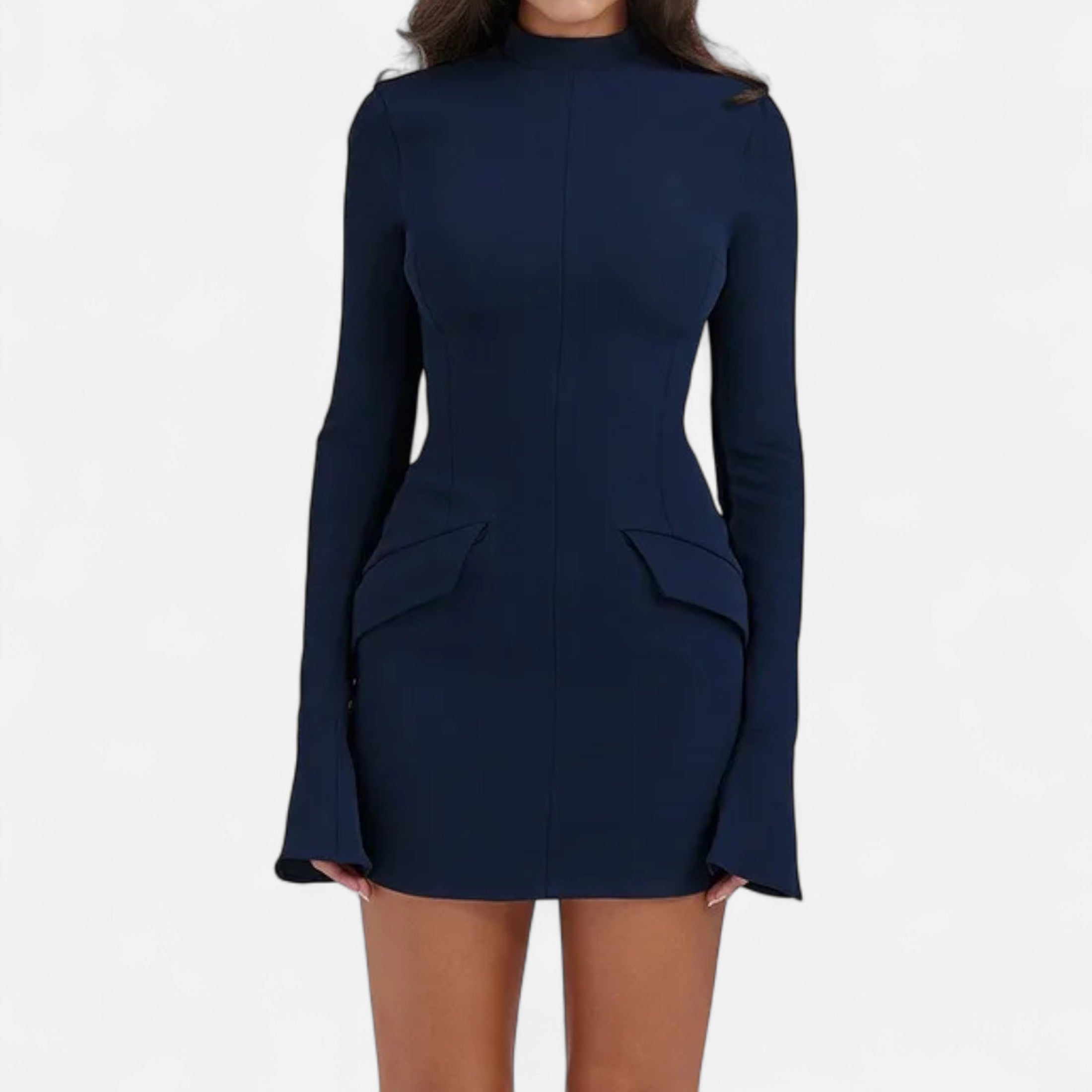 Duvrier | Women’s Long Sleeve Bodycon Mini Dress
