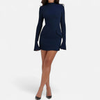Duvrier | Women’s Long Sleeve Bodycon Mini Dress