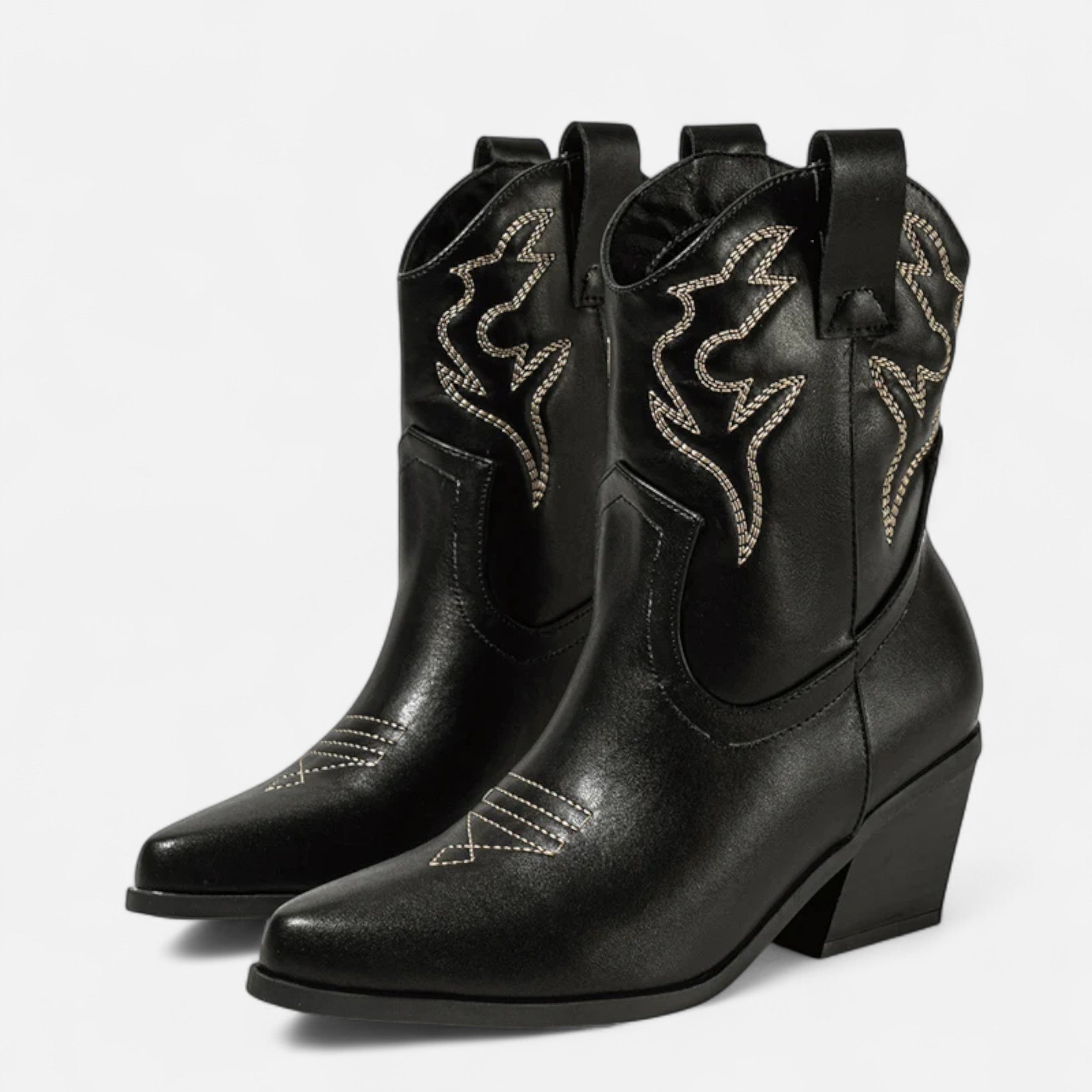 Duvrier | Women’s Western Cowboy Ankle Boots