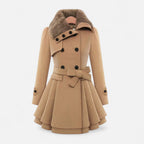 Duvrier | Women’s Double-Breasted Long Wool Coat