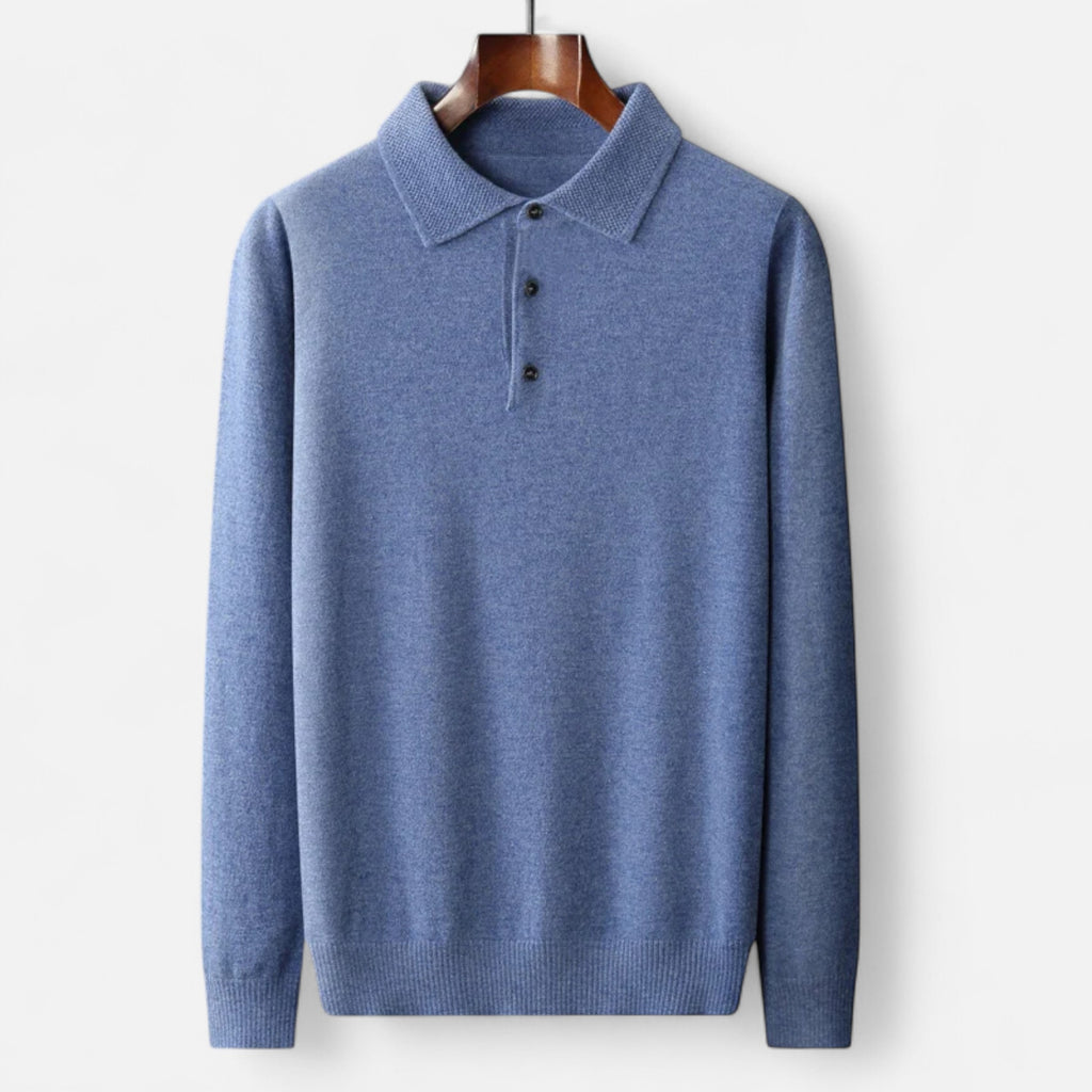 Duvrier | Men’s Autumn Winter Wool Polo Jumper