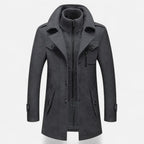 Duvrier | Men’s Double Collar Long Winter Jacket