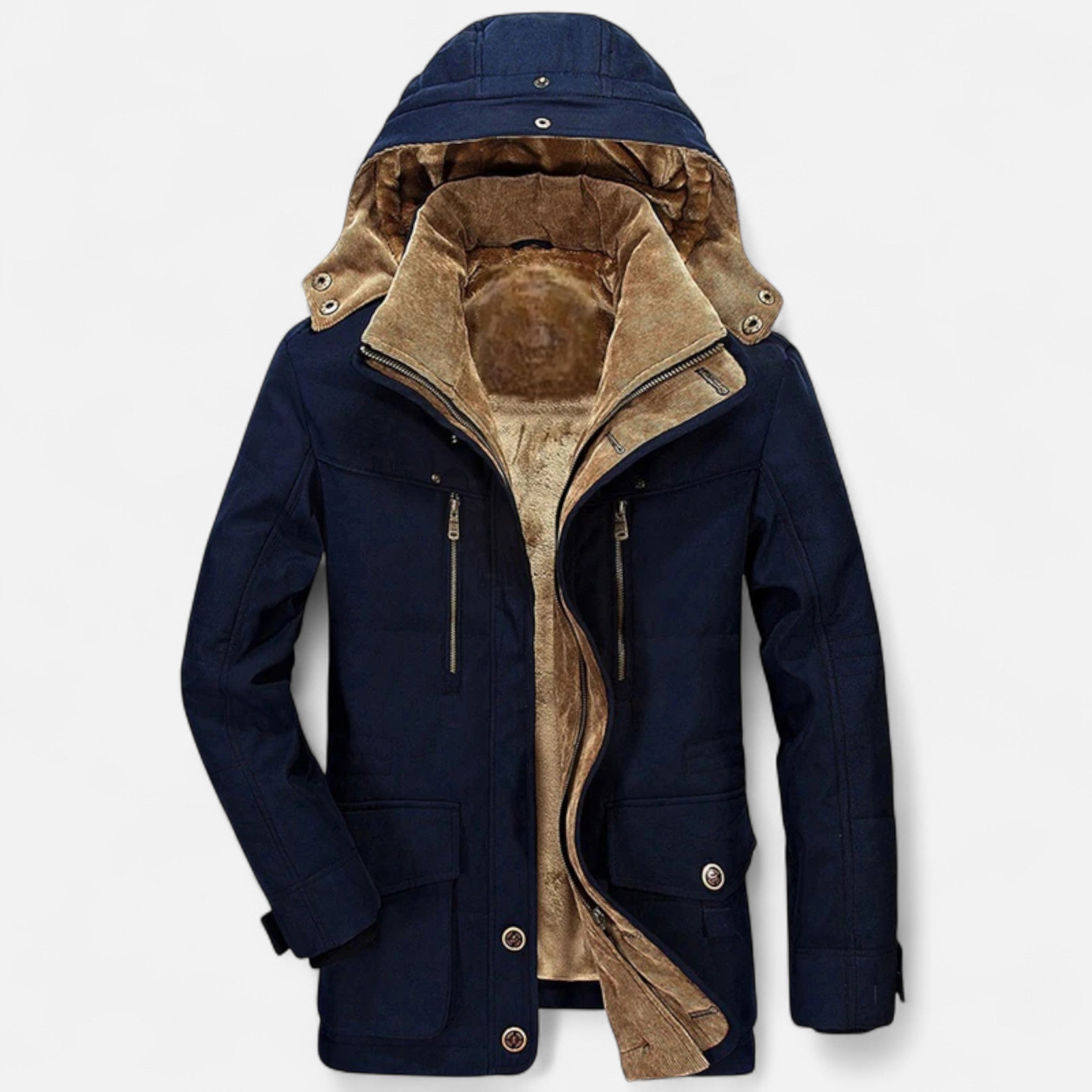 Duvrier | Men’s Hooded Winter Fleece Jacket