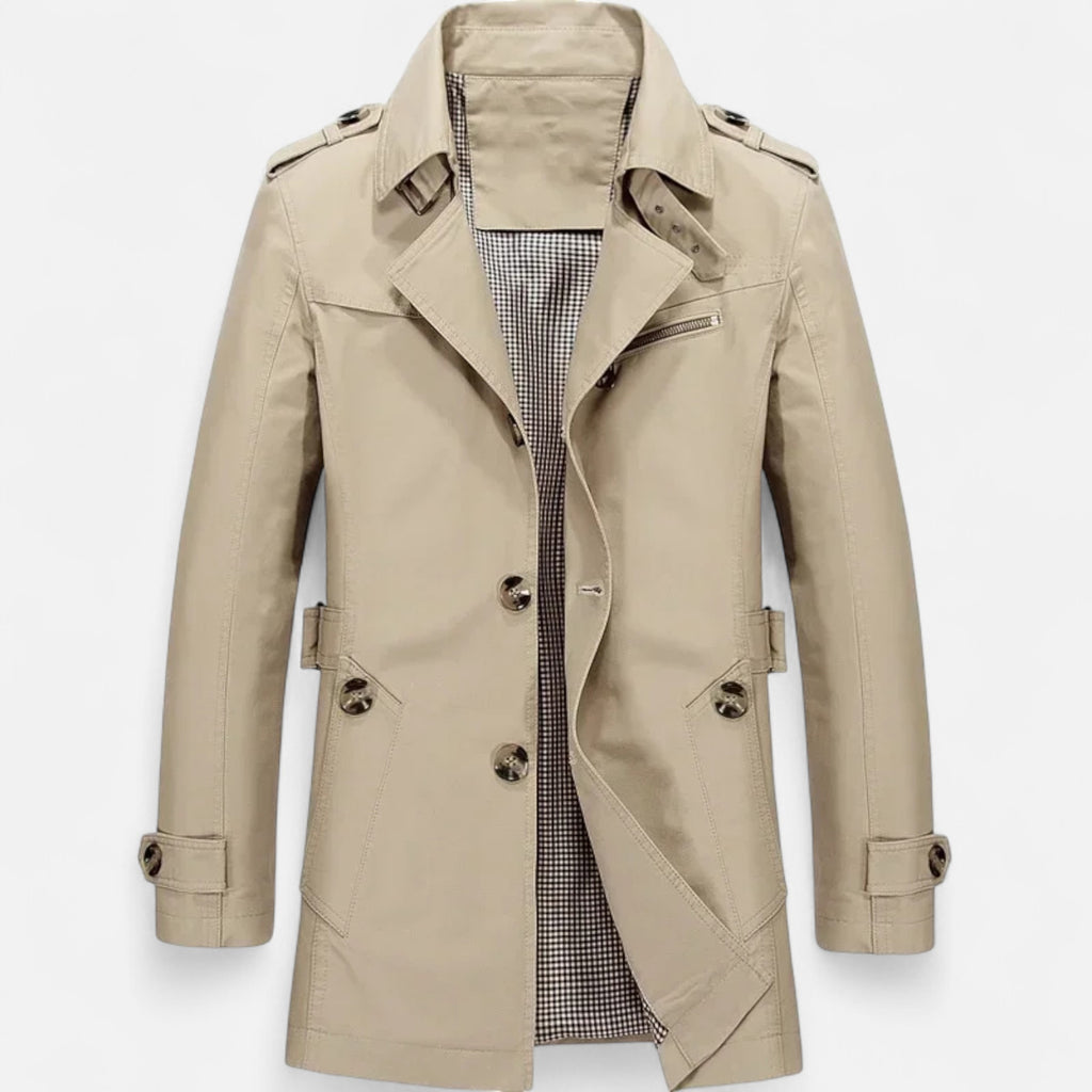 Duvrier | Men’s Business Cotton Trench Coat