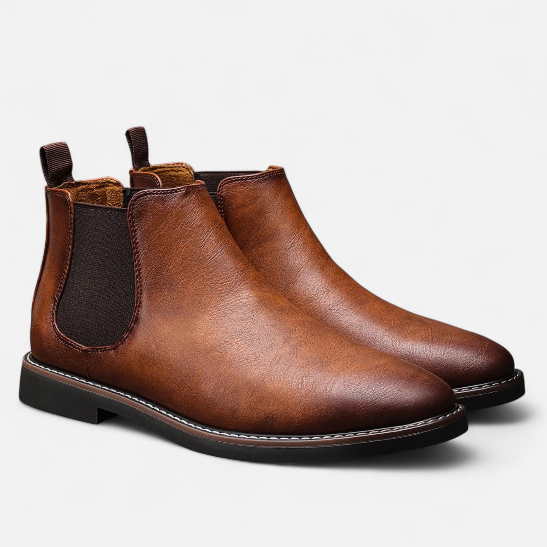 Duvrier | Men’s Leather Chelsea Ankle Boots