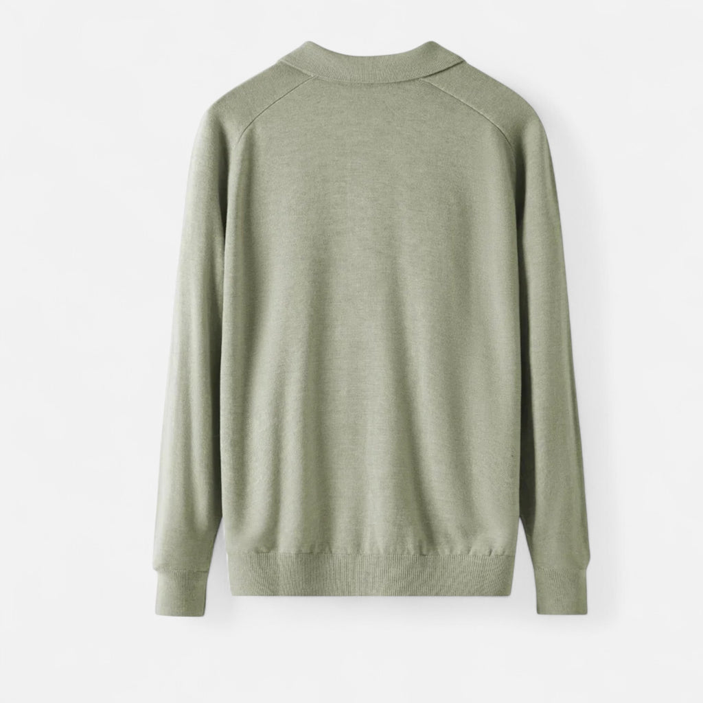 Duvrier | Men’s Polo Collar Knitted Jumper