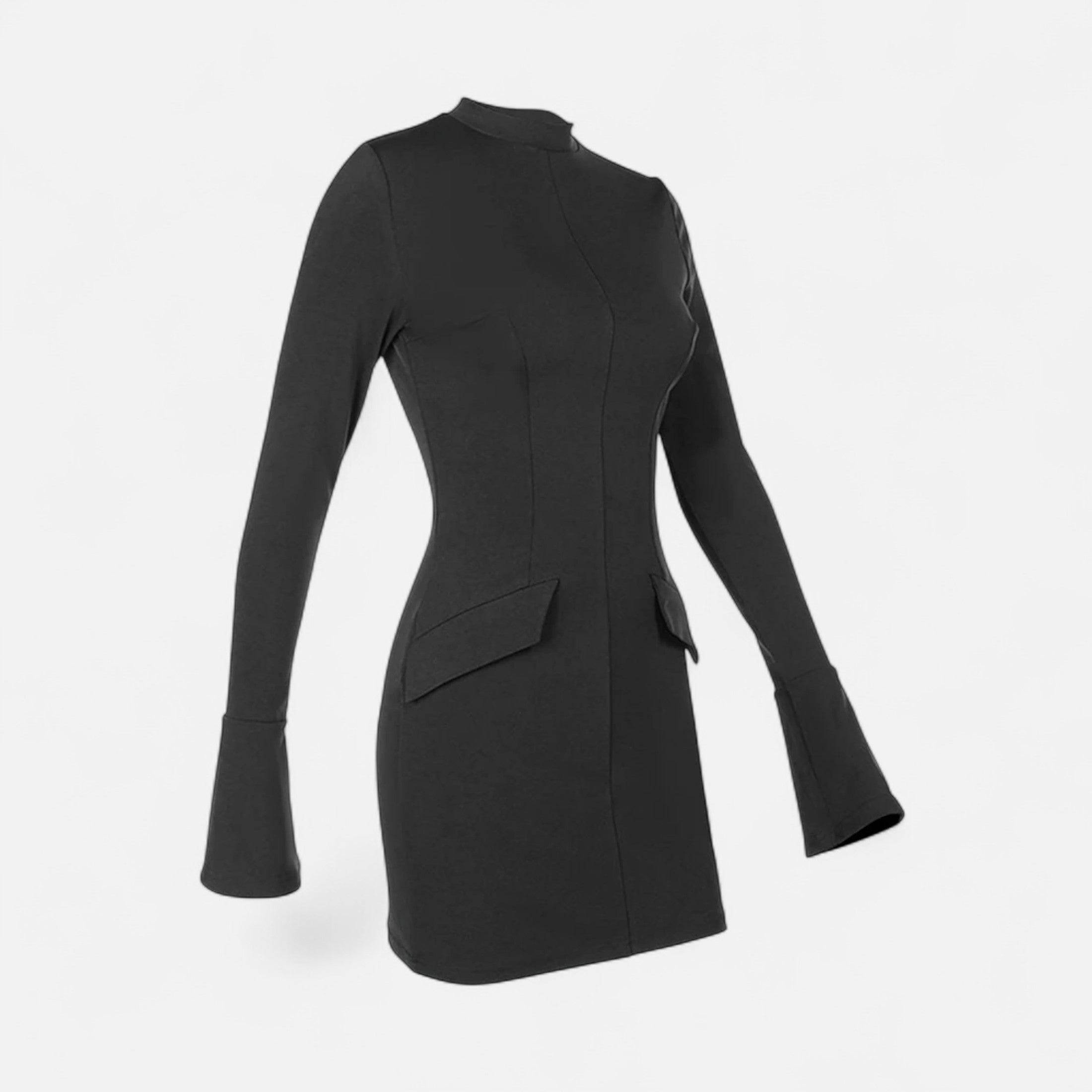 Duvrier | Women’s Long Sleeve Bodycon Mini Dress