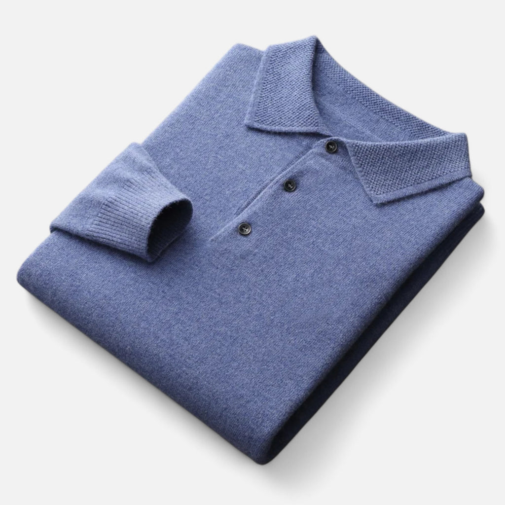 Duvrier | Men’s Autumn Winter Wool Polo Jumper