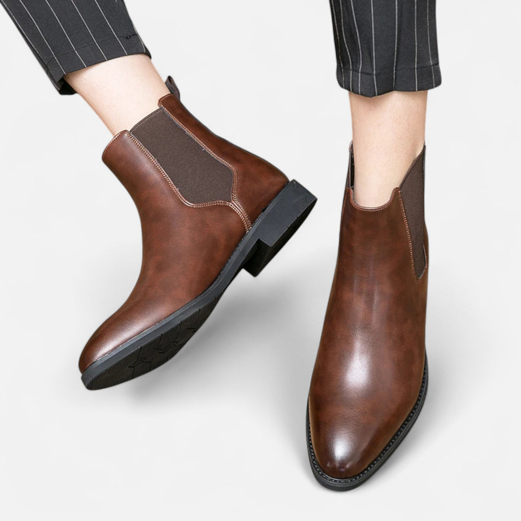 Duvrier | Men’s Round Toe Chelsea Boots