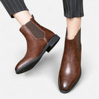 Duvrier | Men’s Round Toe Chelsea Boots