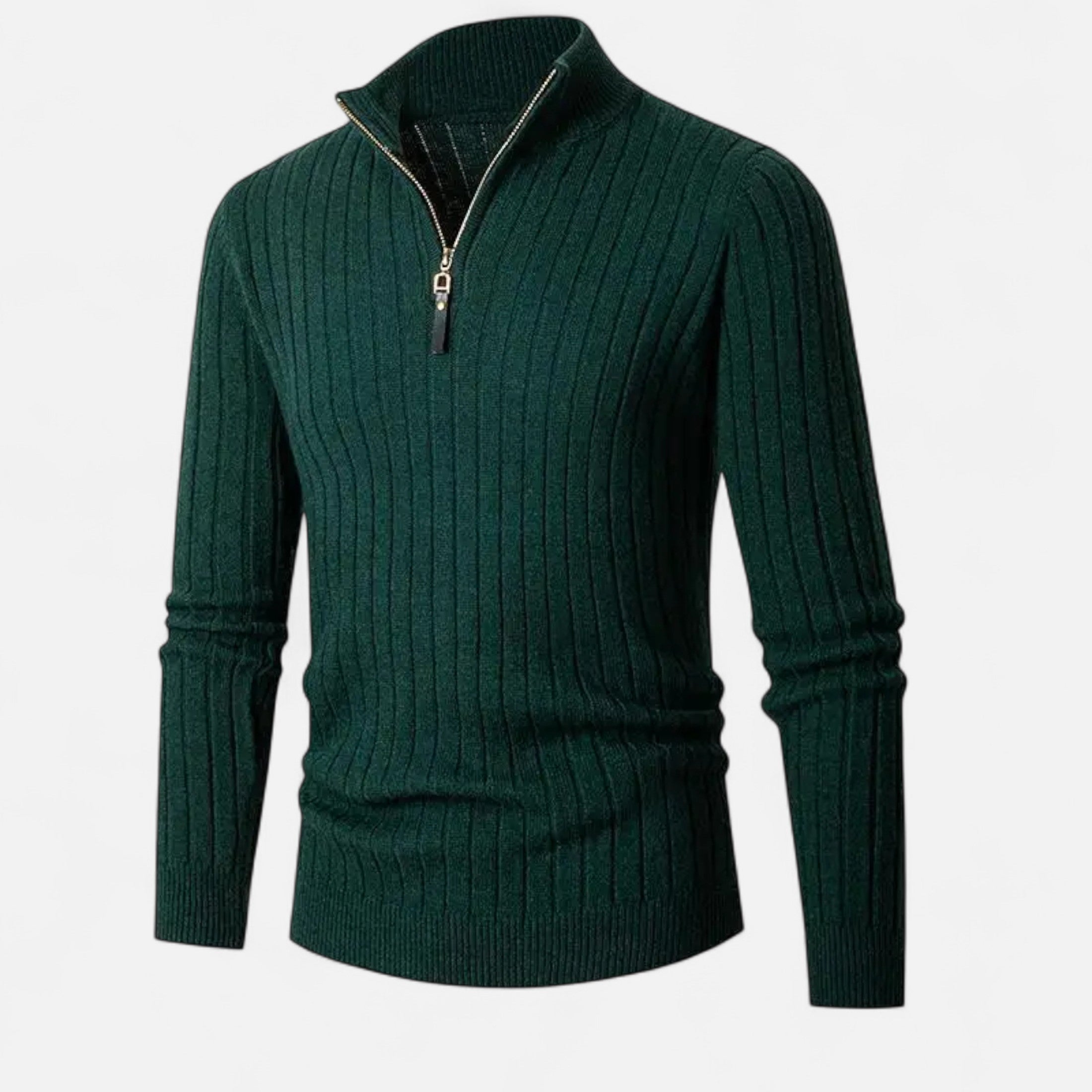 Duvrier | Men’s Half-Zip Stand Collar Jumper
