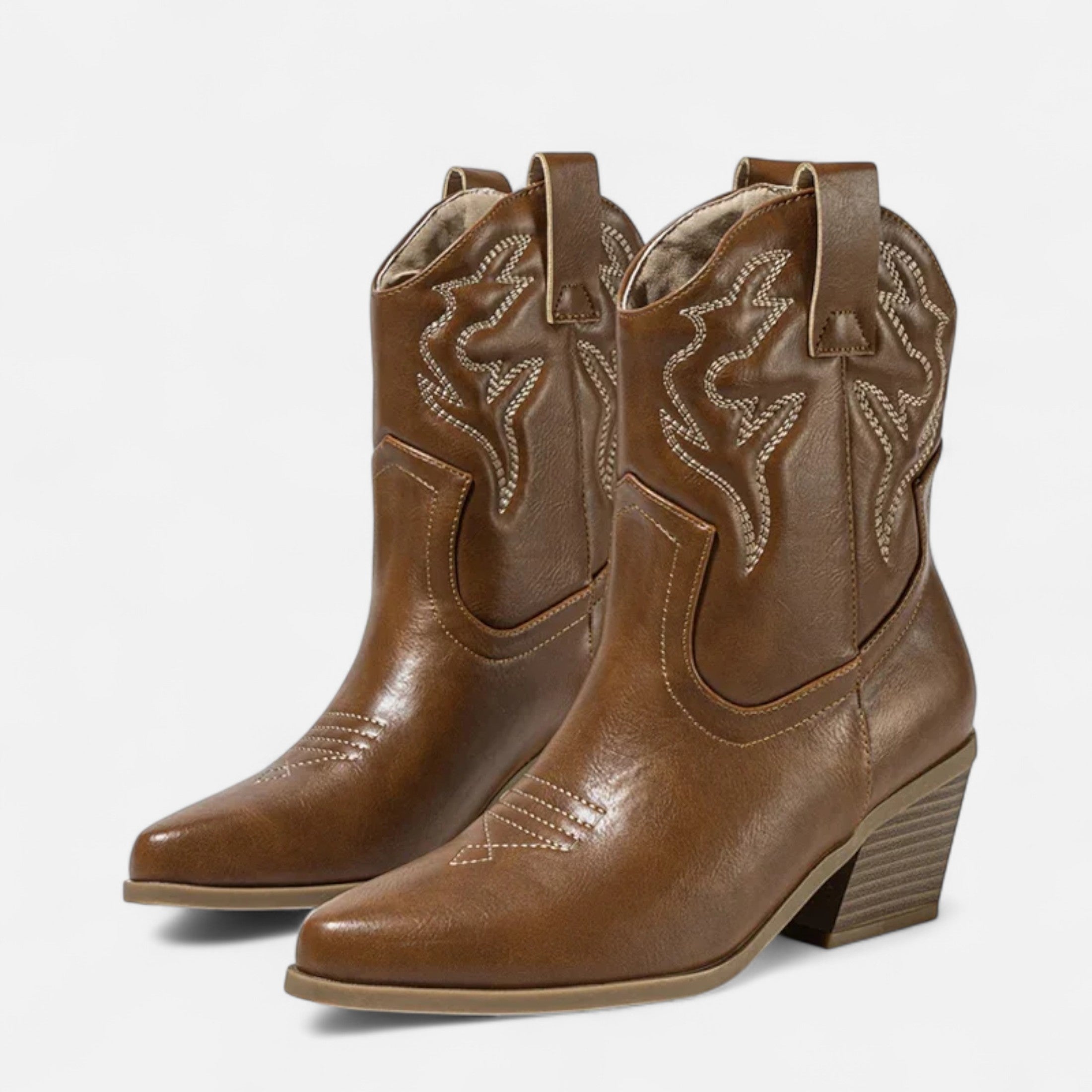 Duvrier | Women’s Western Cowboy Ankle Boots
