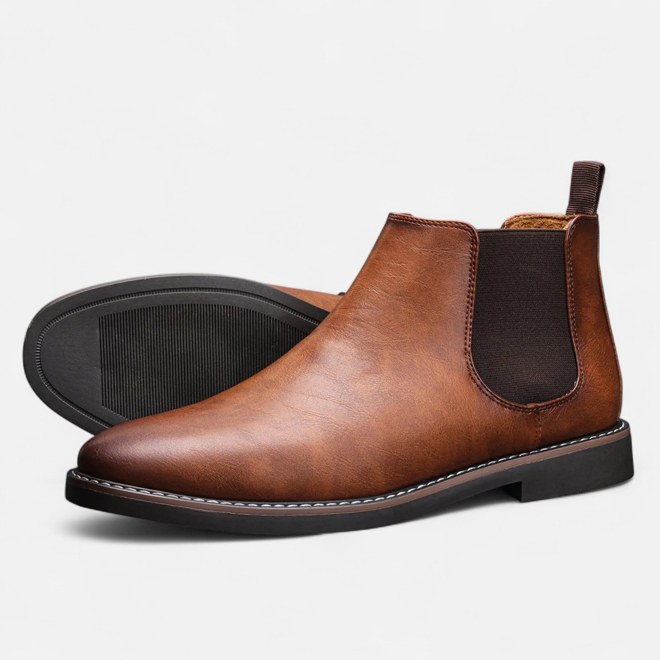 Duvrier | Men’s Leather Chelsea Ankle Boots