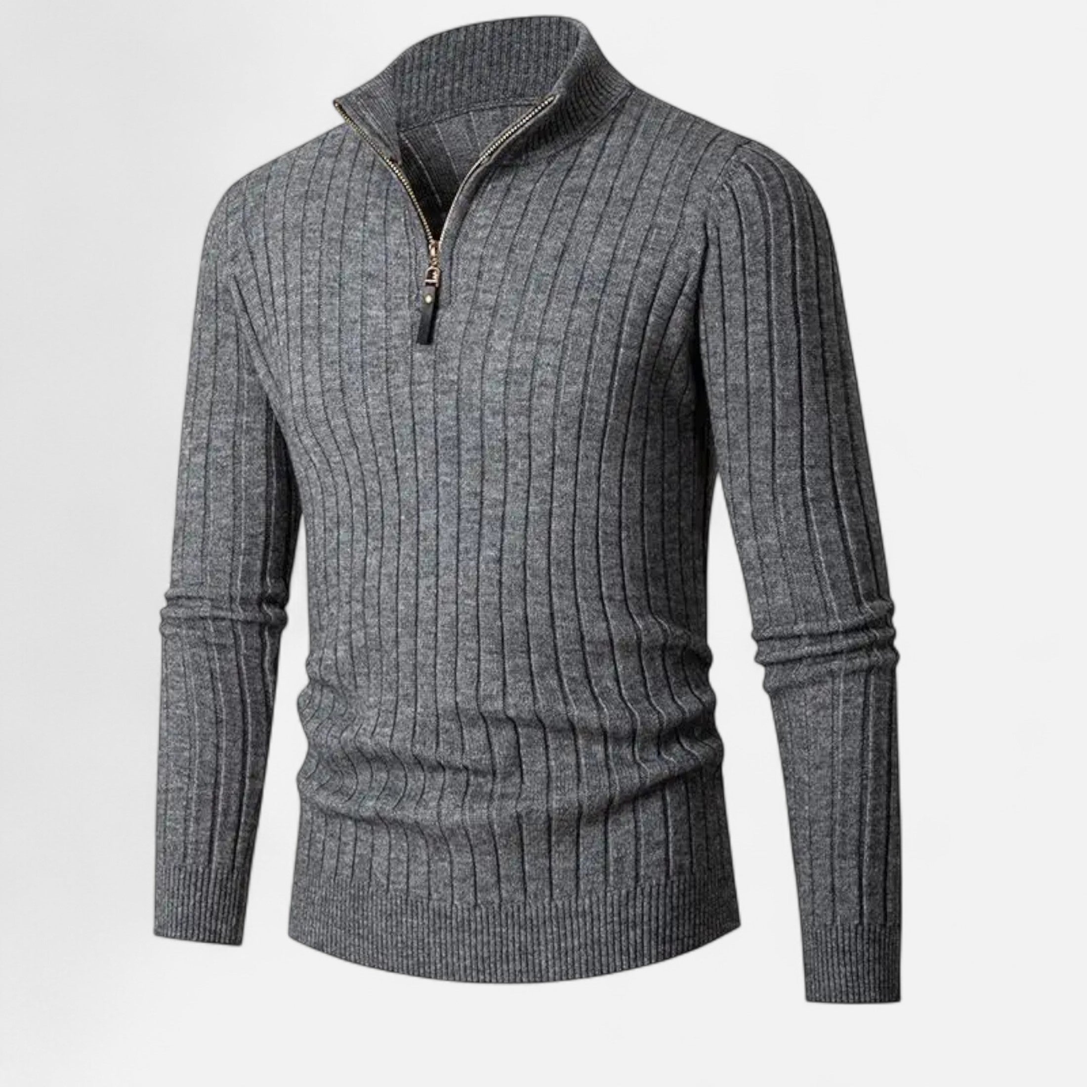 Duvrier | Men’s Half-Zip Stand Collar Jumper