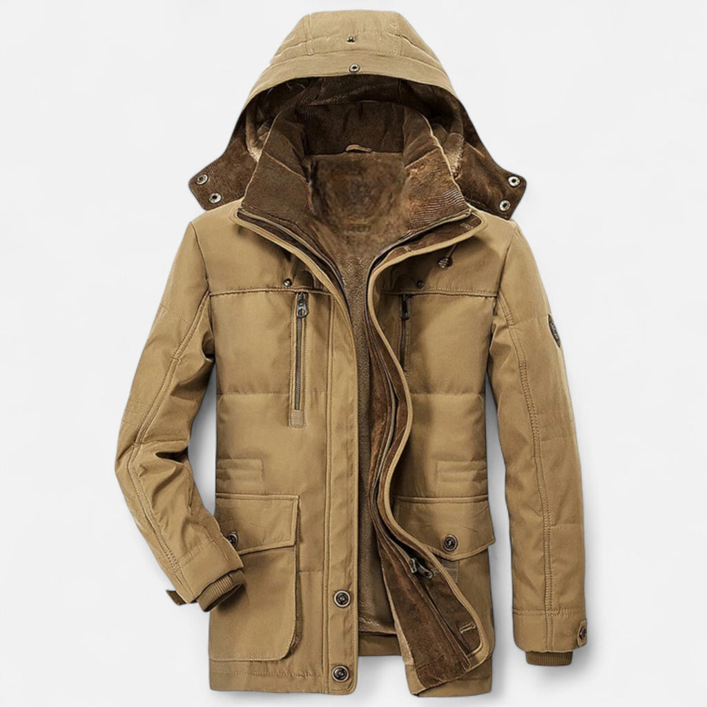 Duvrier | Men’s Hooded Winter Fleece Jacket
