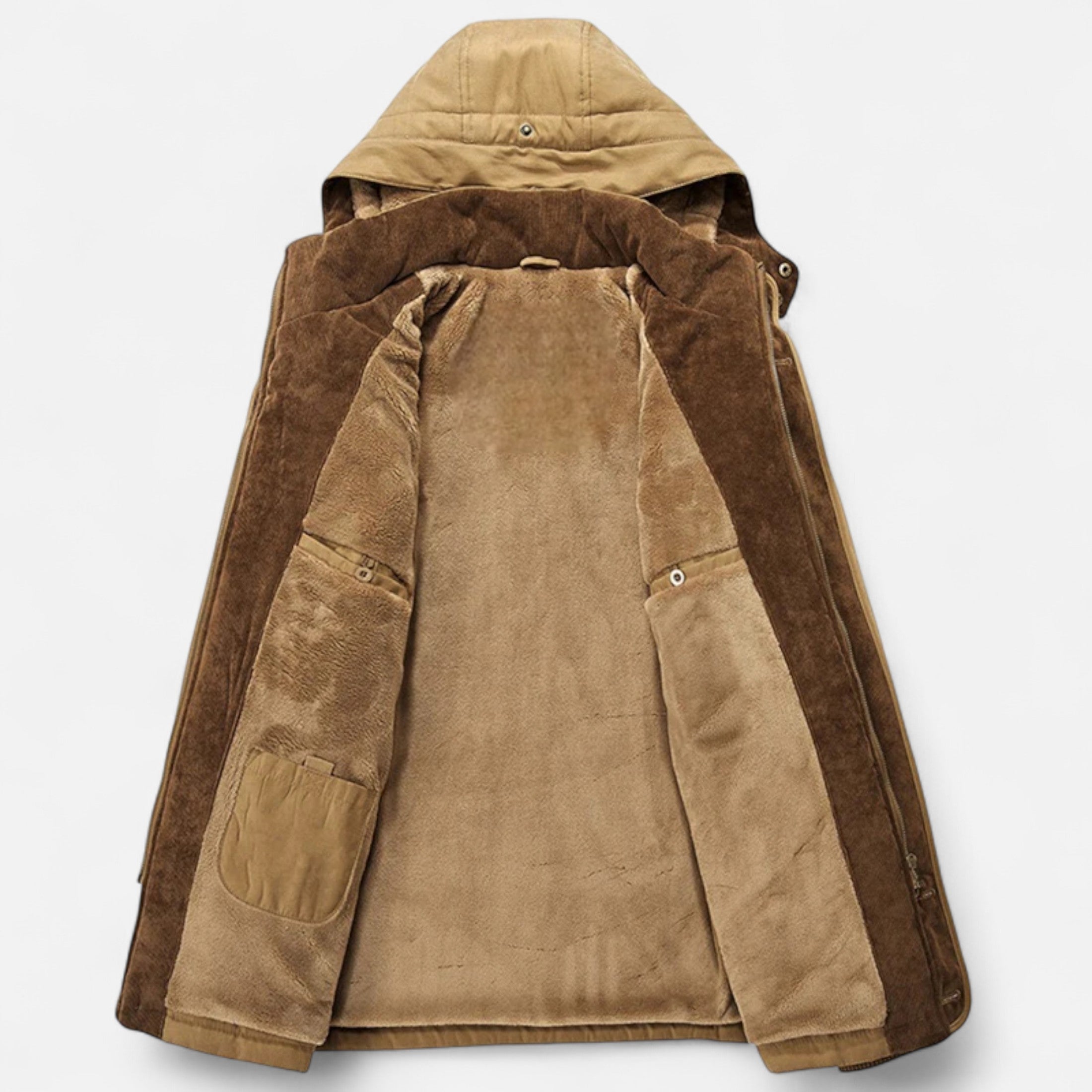 Duvrier | Men’s Hooded Winter Fleece Jacket