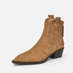 Duvrier | Women’s Suede Pointed Toe Ankle Boots