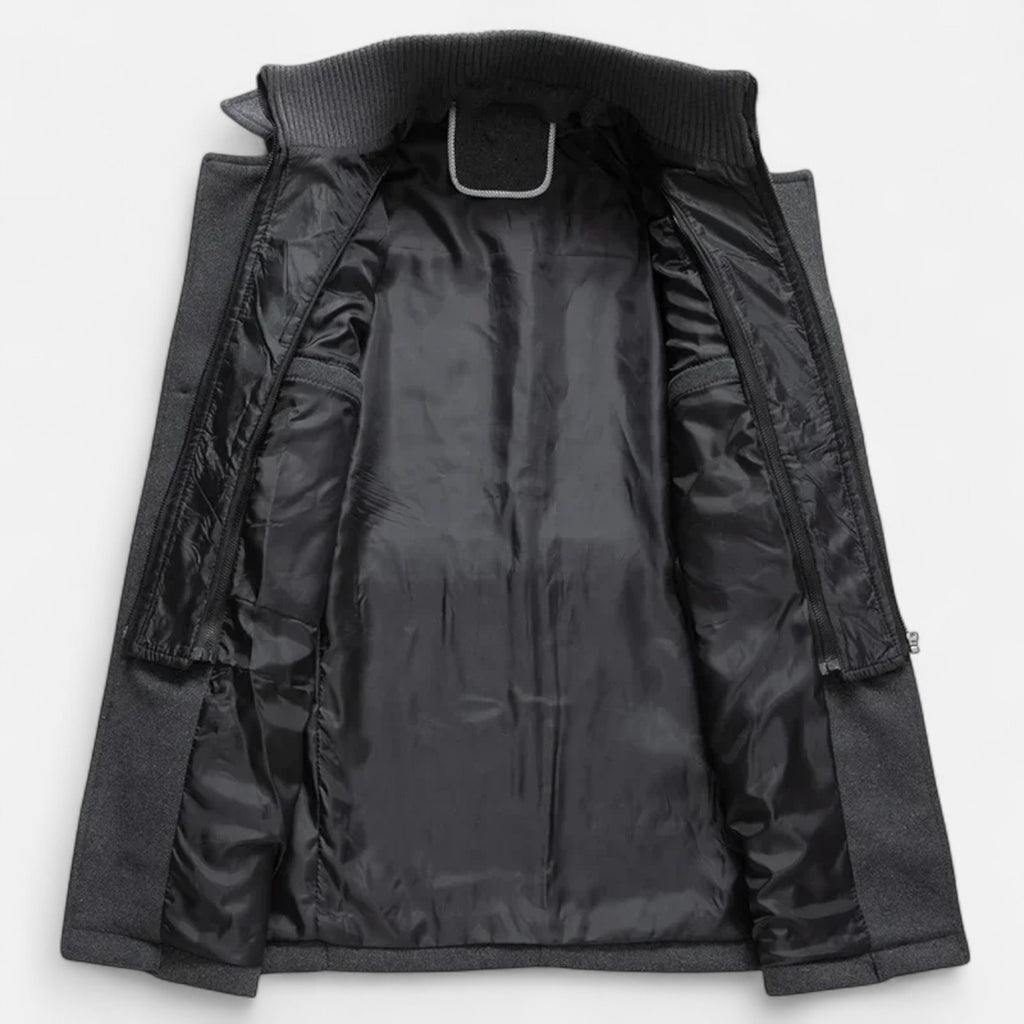 Duvrier | Men’s Double Collar Long Winter Jacket
