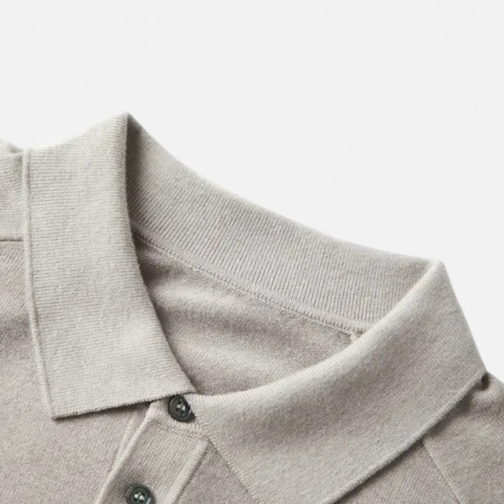 Duvrier | Men’s Polo Collar Knitted Jumper