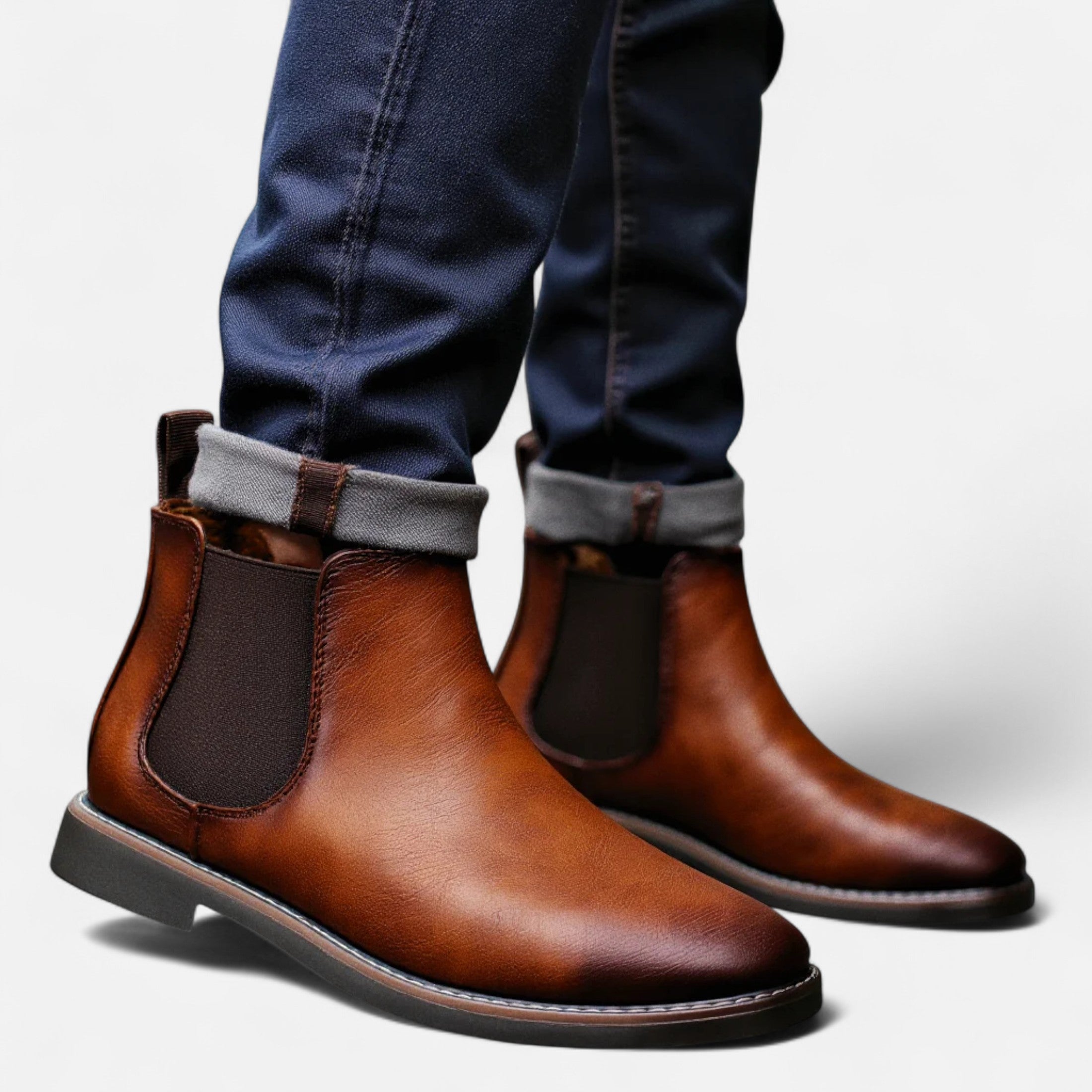 Duvrier | Men’s Leather Chelsea Ankle Boots