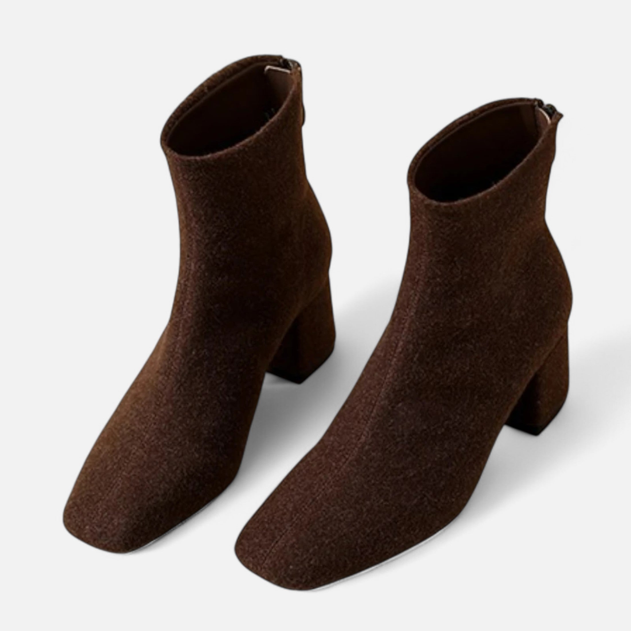 Duvrier | Women’s Suede High Heel Ankle Boots