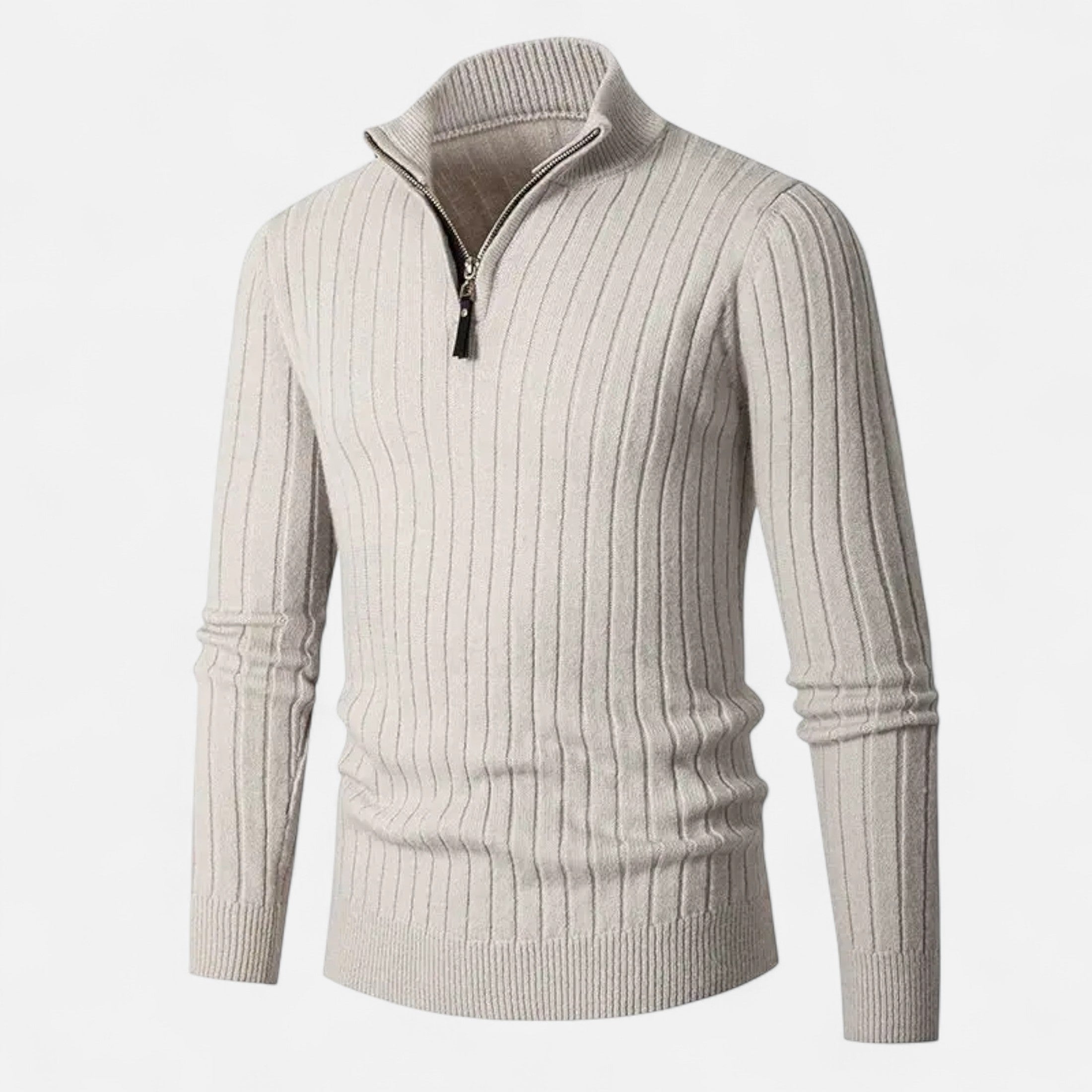 Duvrier | Men’s Half-Zip Stand Collar Jumper