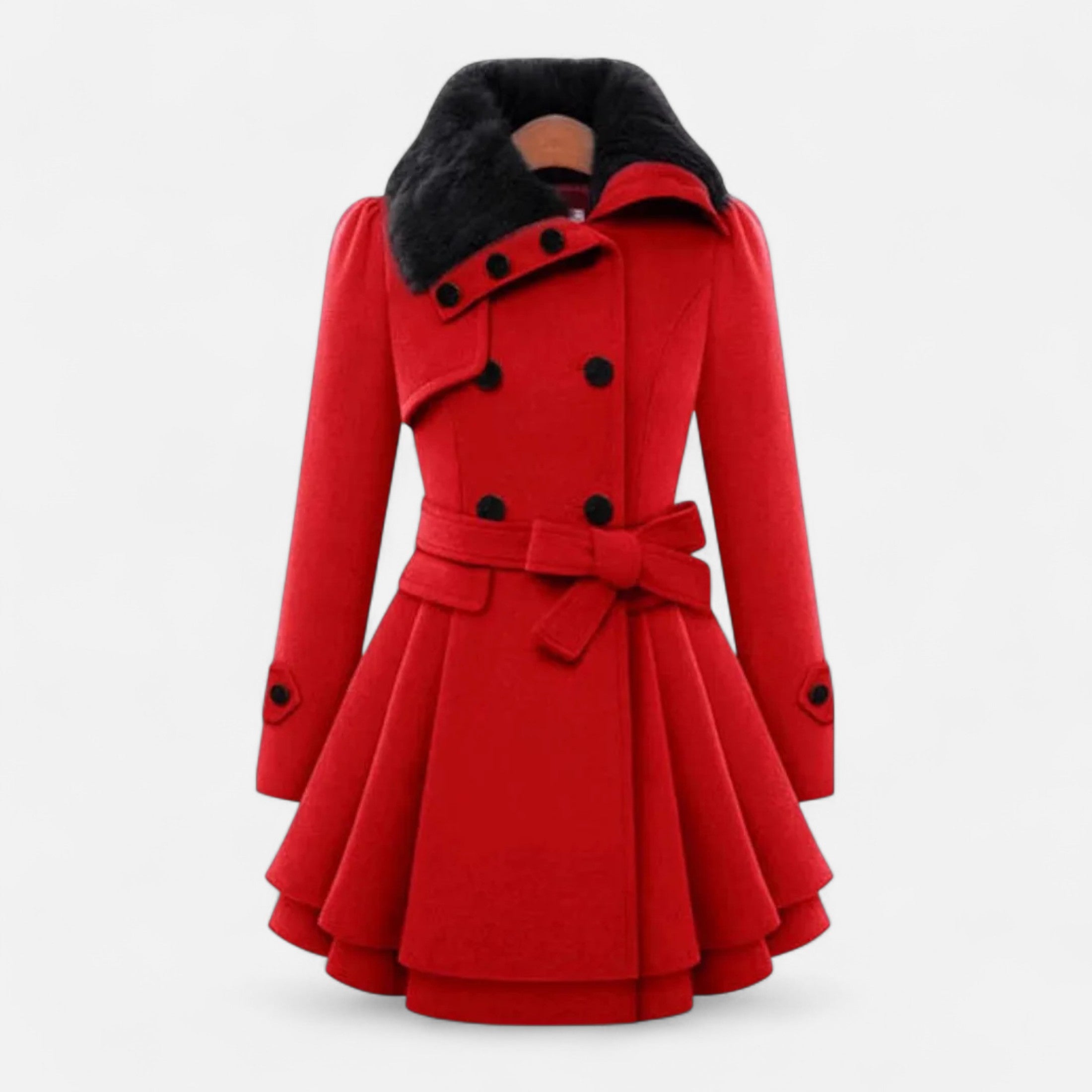 Duvrier | Women’s Double-Breasted Long Wool Coat