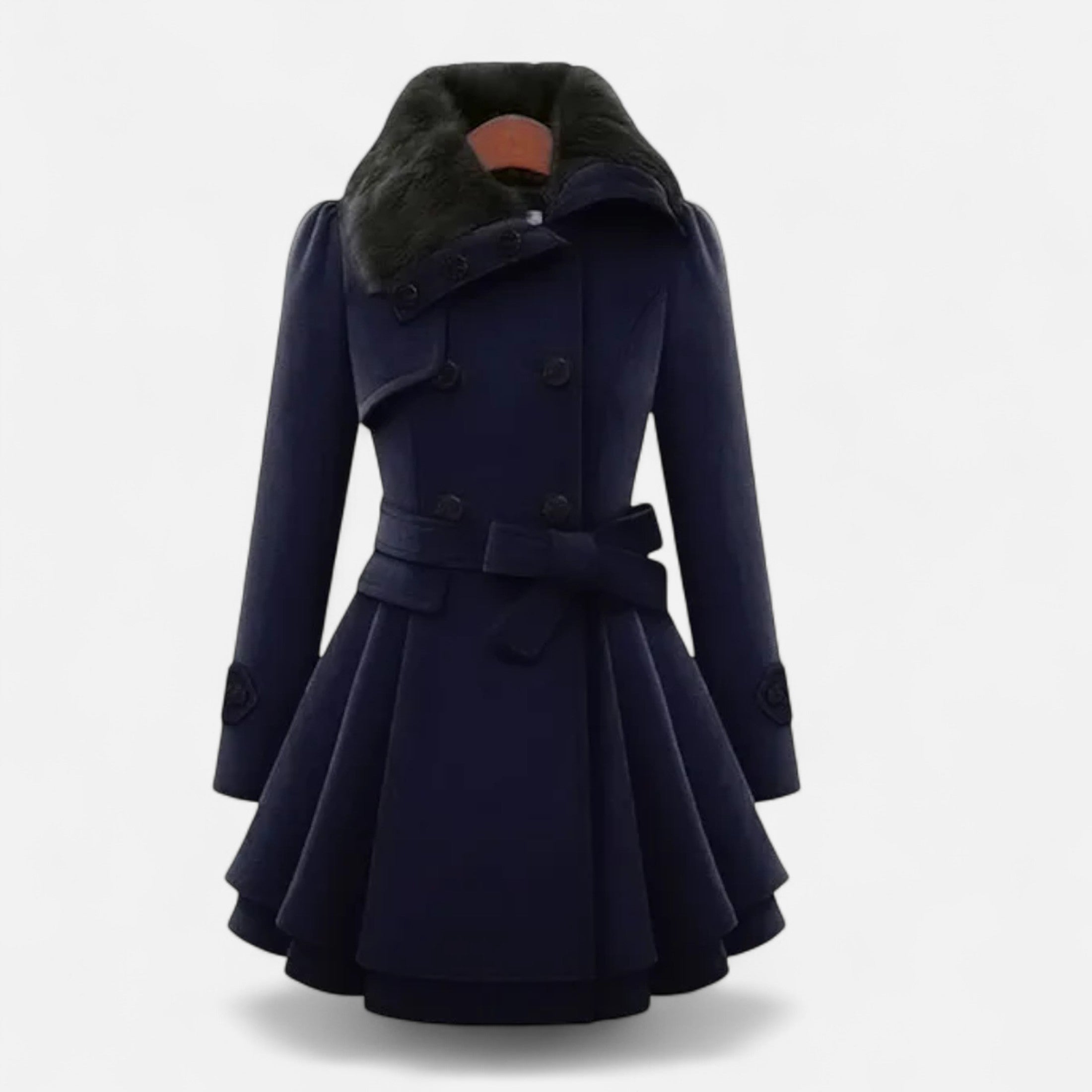 Duvrier | Women’s Double-Breasted Long Wool Coat