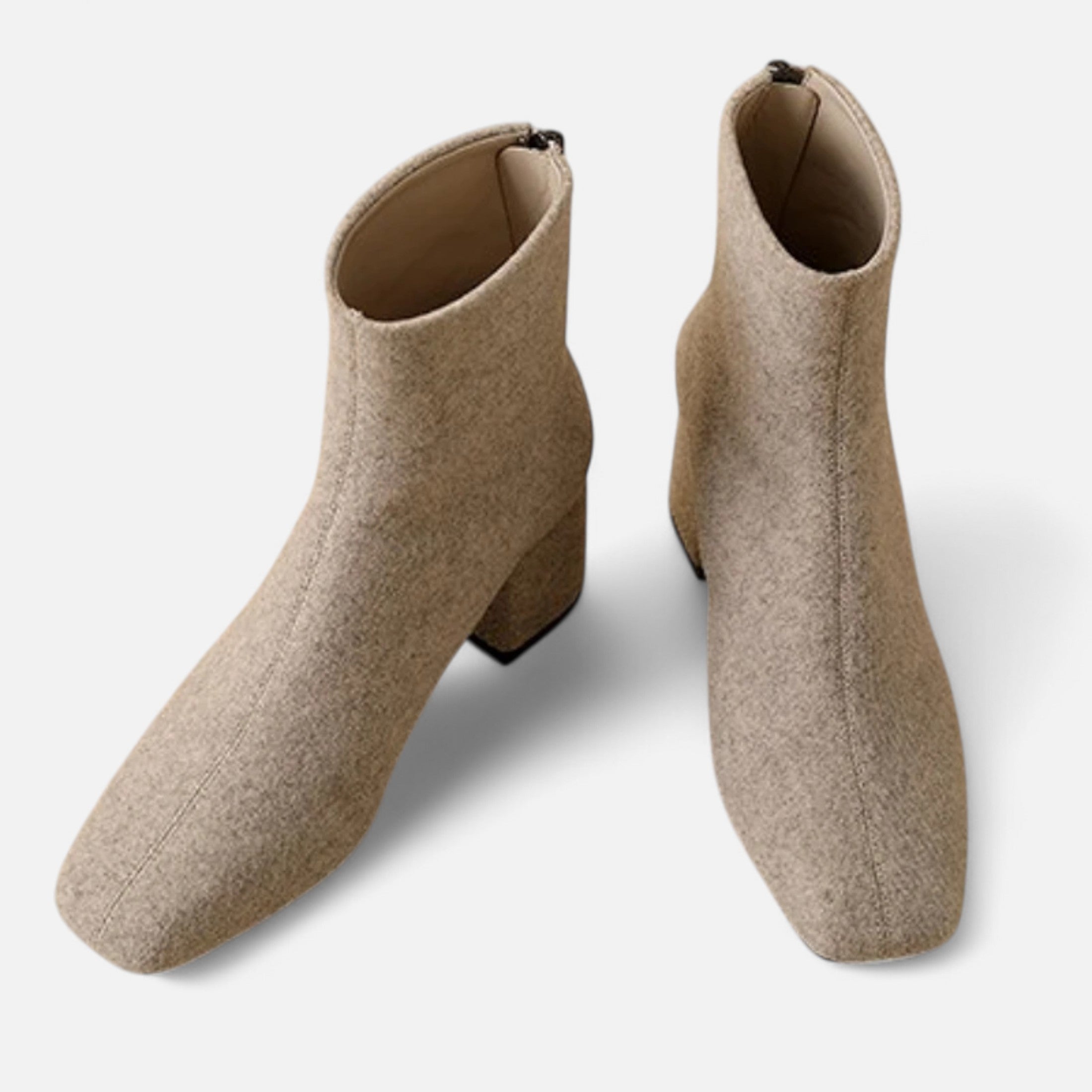 Duvrier | Women’s Suede High Heel Ankle Boots