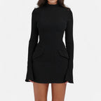 Duvrier | Women’s Long Sleeve Bodycon Mini Dress