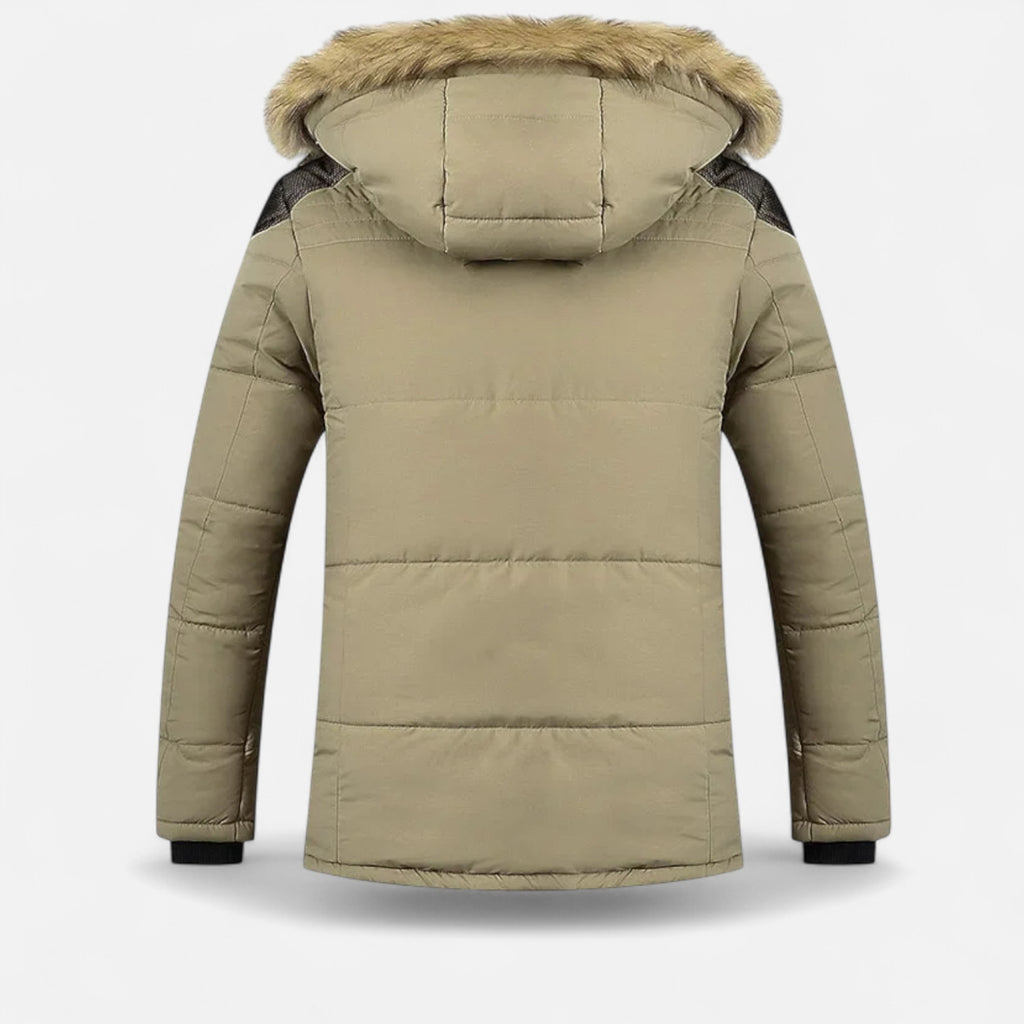 Duvrier | Men’s Hooded Fur Collar Winter Jacket