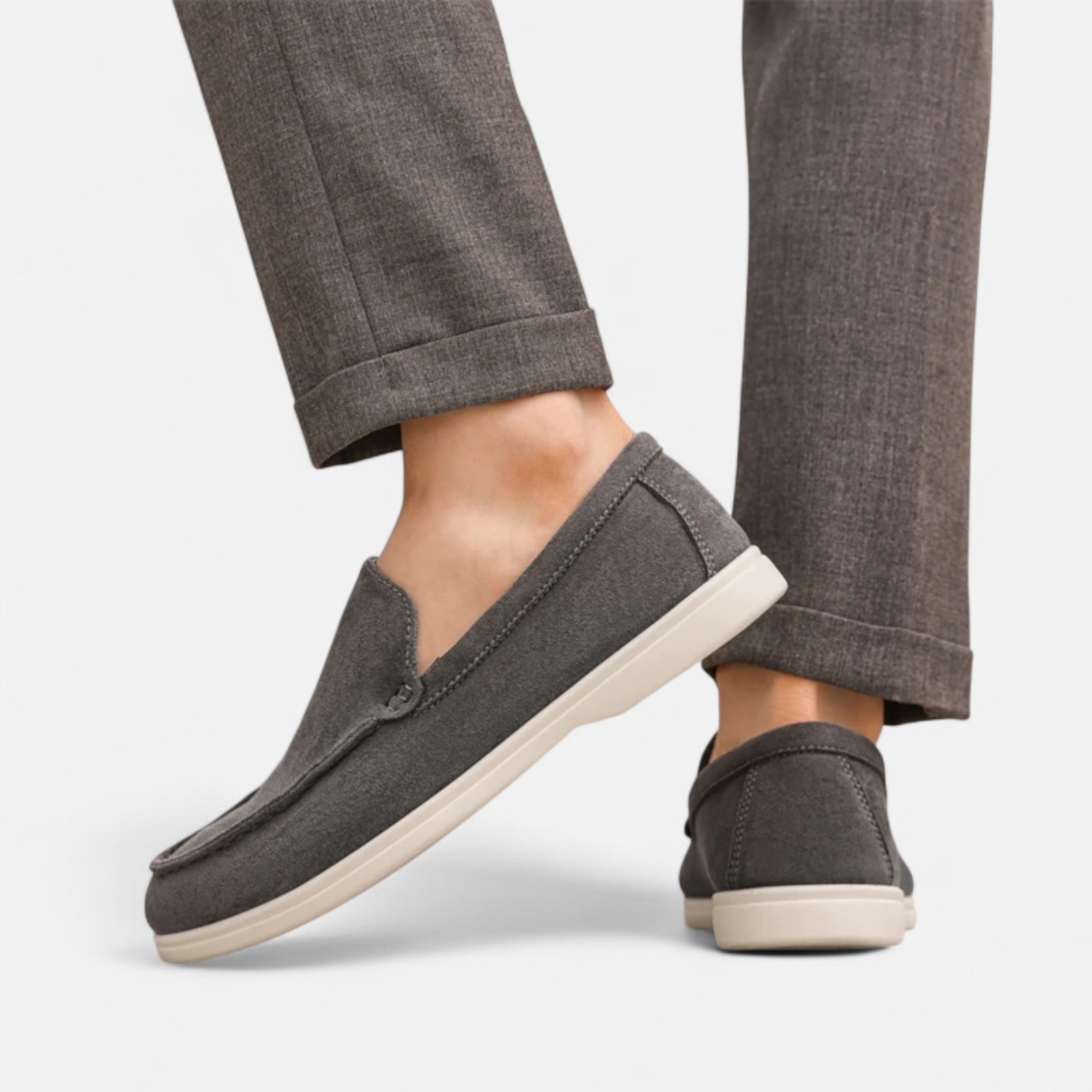 Duvrier | Men’s Suede Leather Driving Loafers