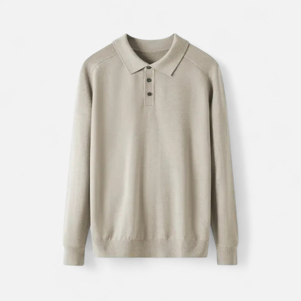 Duvrier | Men’s Polo Collar Knitted Jumper