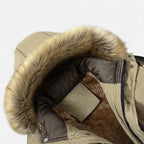 Duvrier | Men’s Hooded Fur Collar Winter Jacket