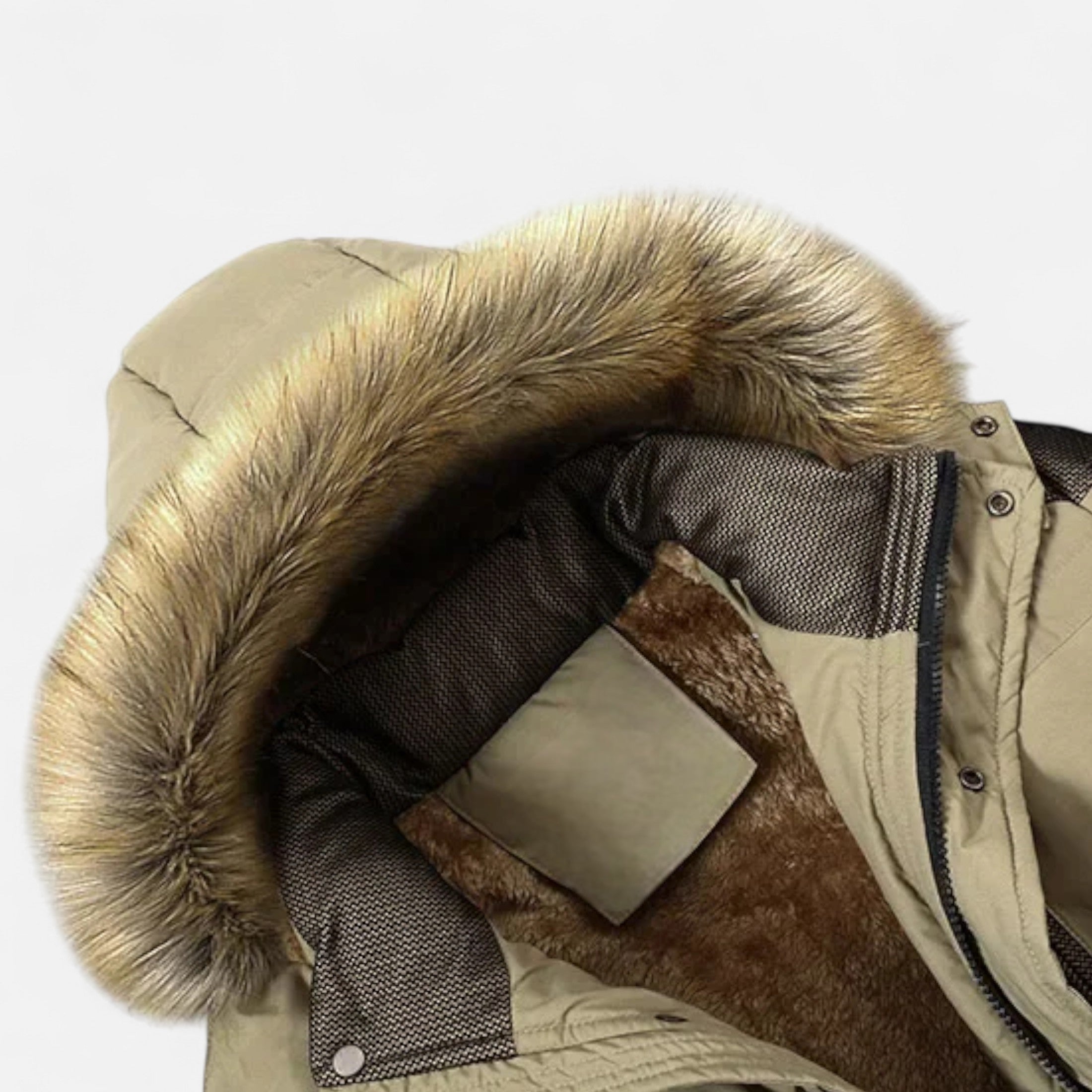 Duvrier | Men’s Hooded Fur Collar Winter Jacket