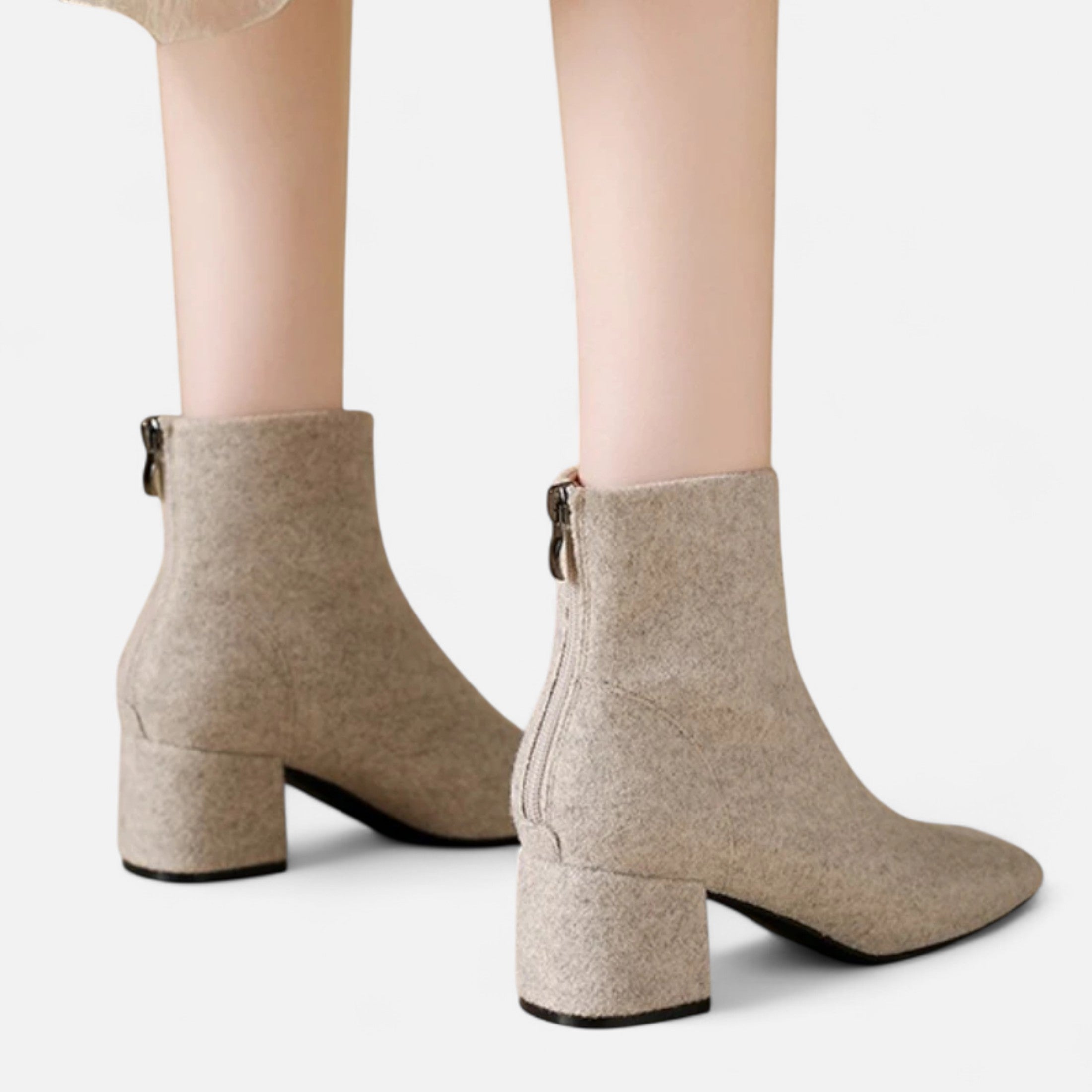 Duvrier | Women’s Suede High Heel Ankle Boots