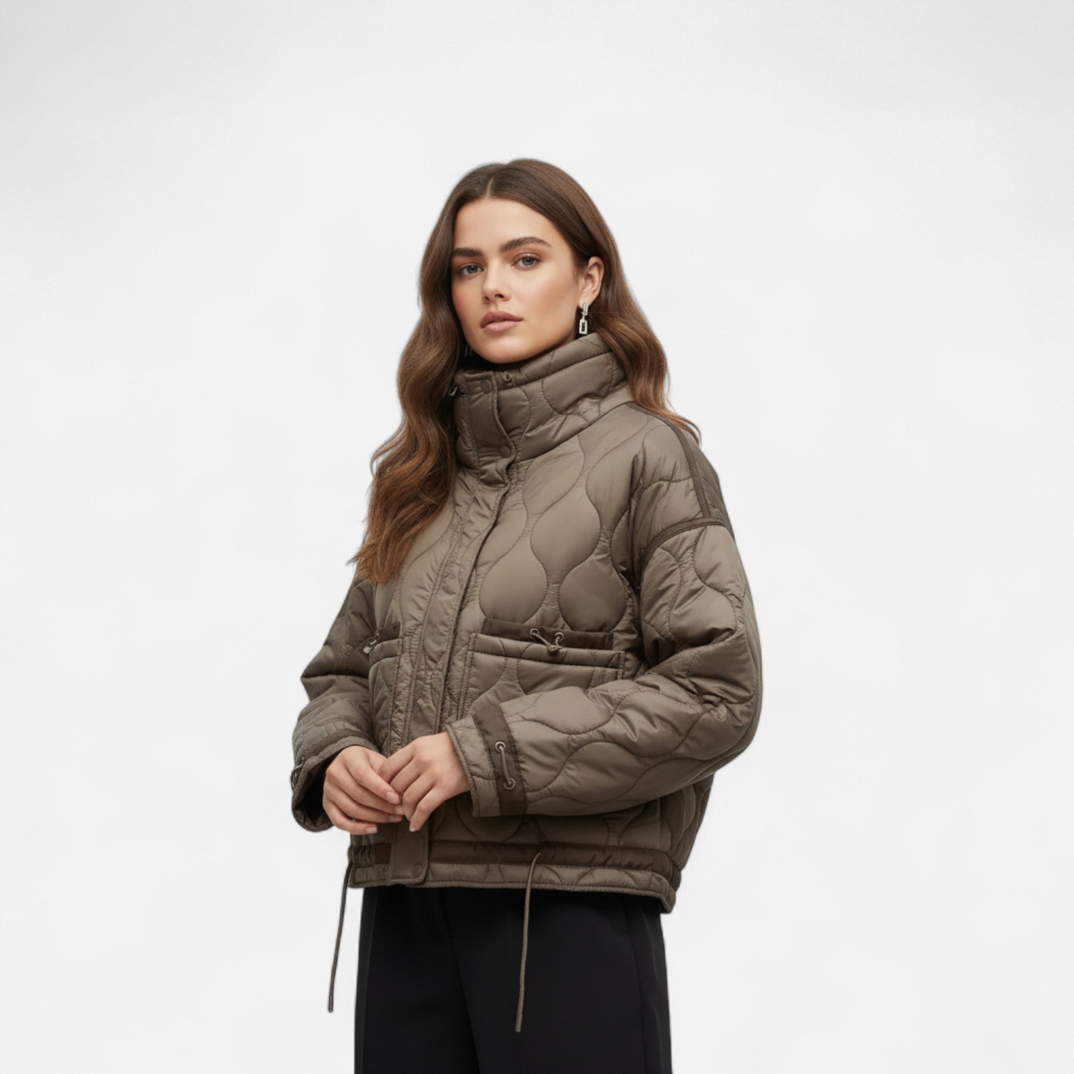 Duvrier | Women’s Classic Zipped Quilted Coat