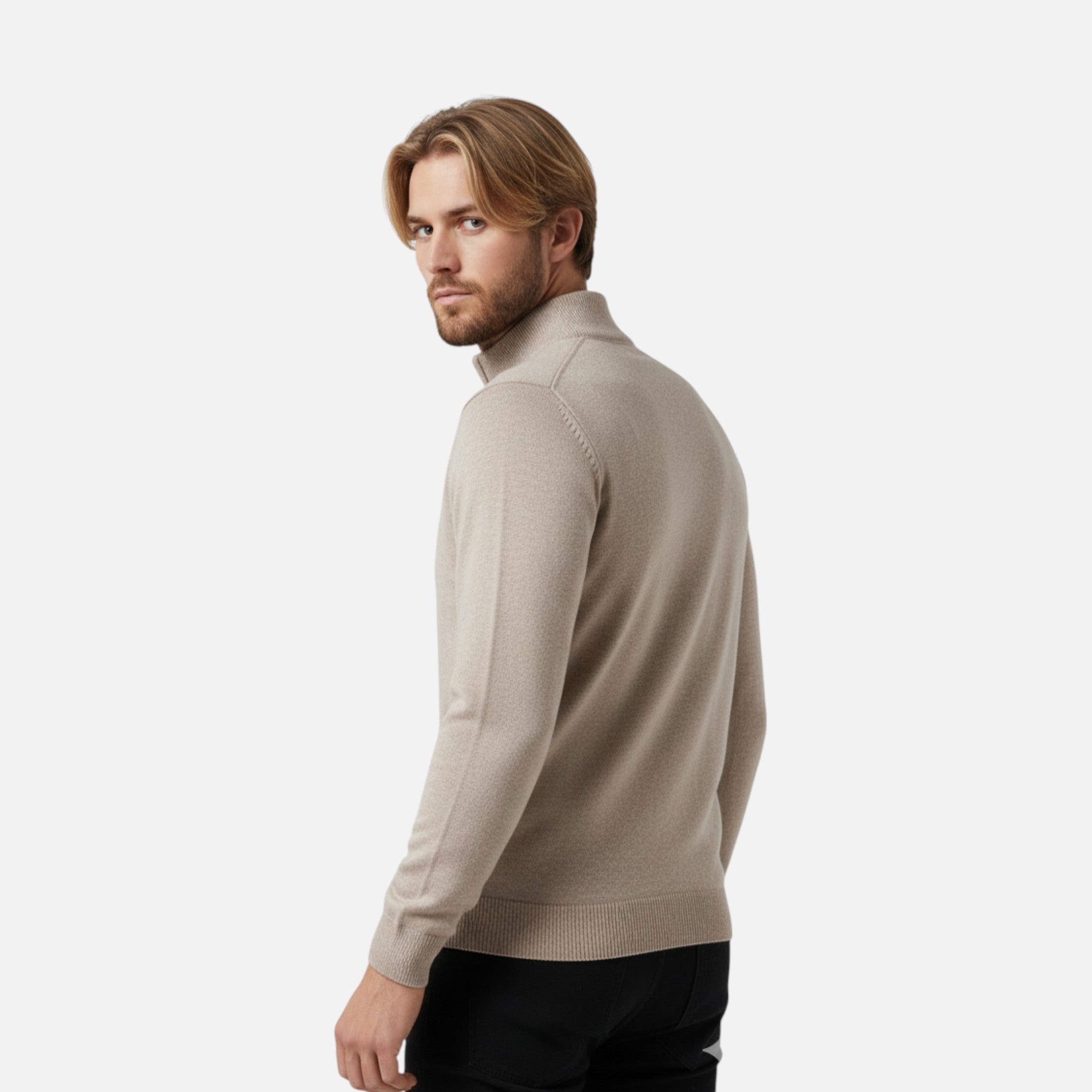Duvrier | Men’s Half-Zip Knitted Jumper
