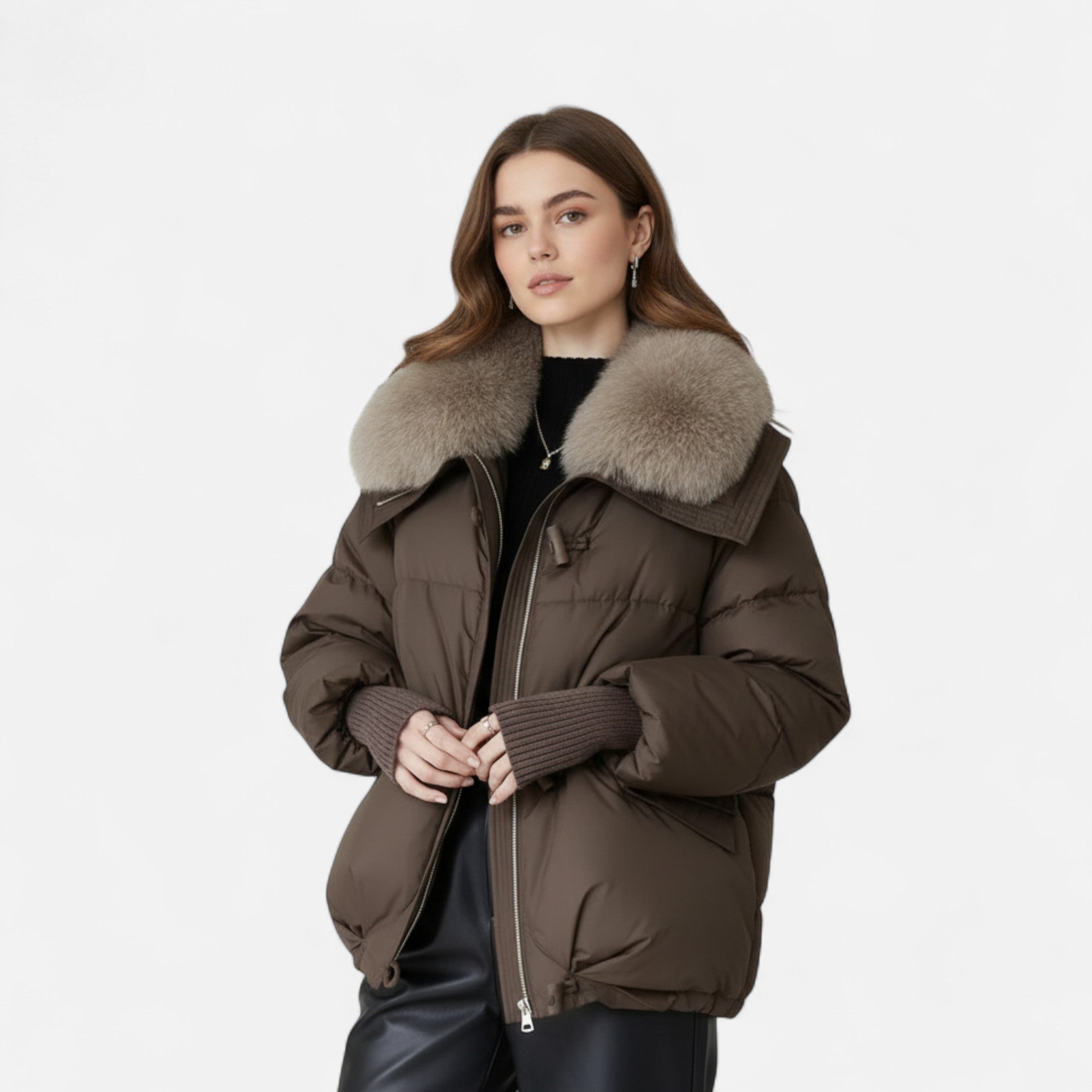 Duvrier | Women’s Fur Collar Winter Jacket