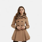 Duvrier | Women’s Double-Breasted Long Wool Coat