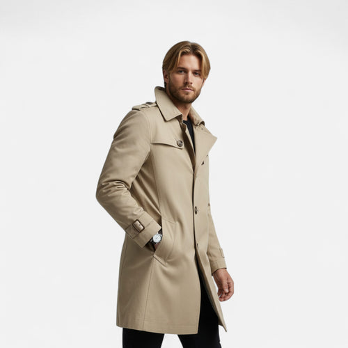 Duvrier | Men’s Business Cotton Trench Coat