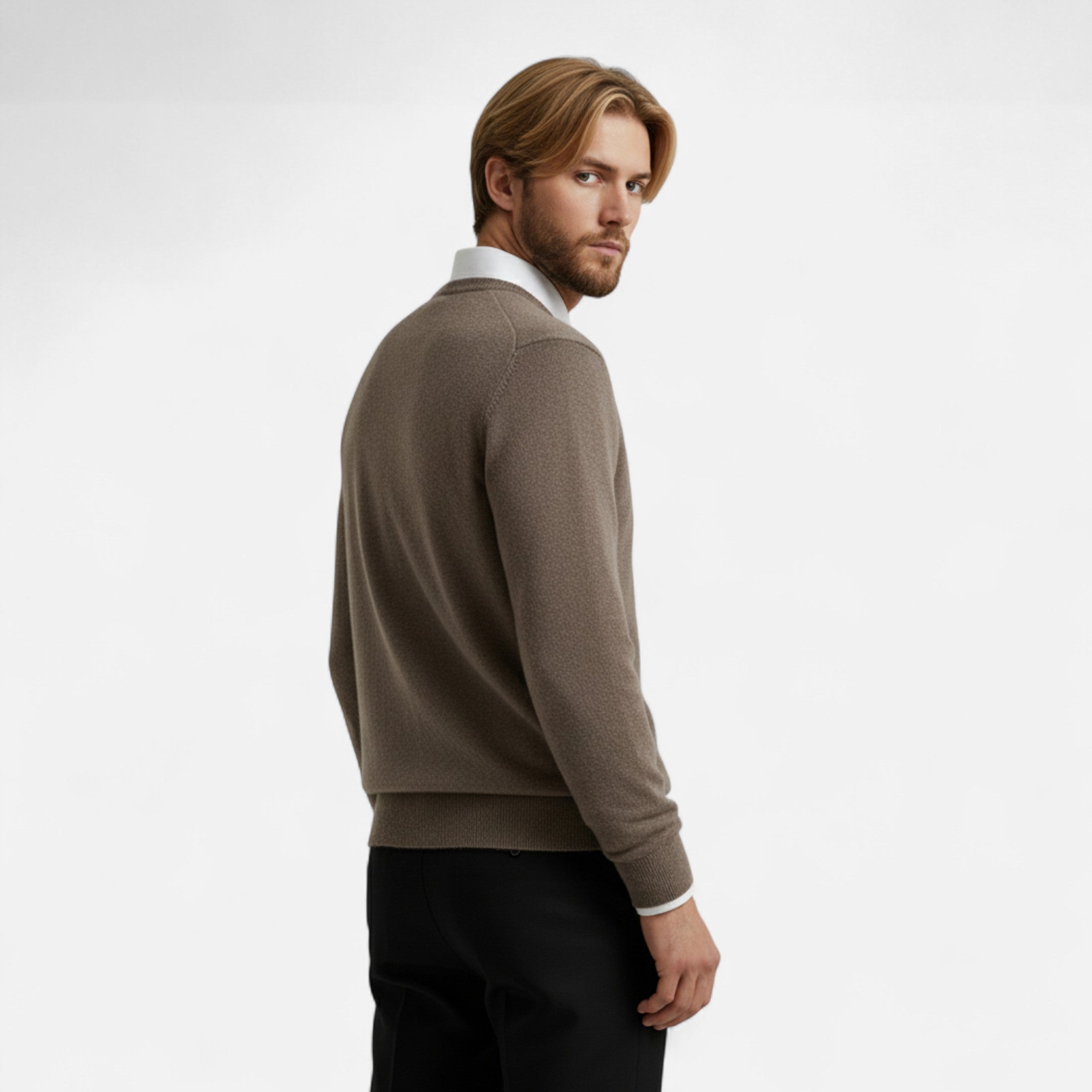Duvrier | Men’s Pure Wool Cashmere Jumper