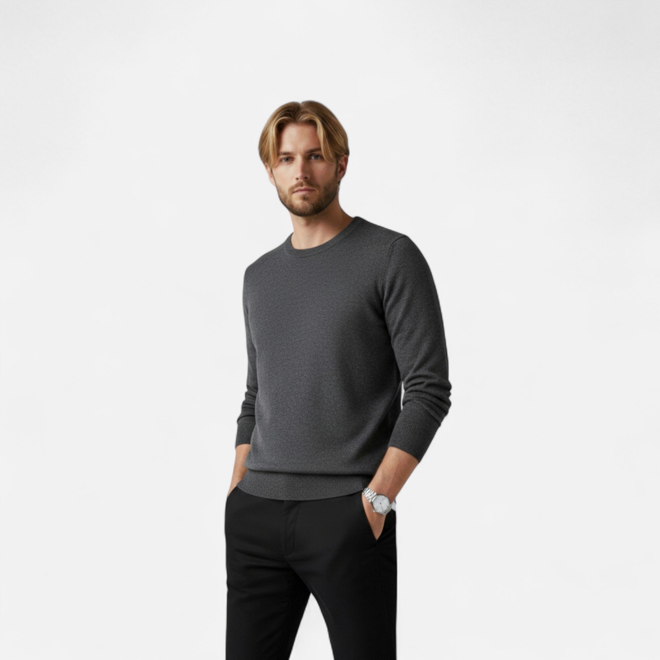 Duvrier | Men’s Merino Wool Crewneck Jumper