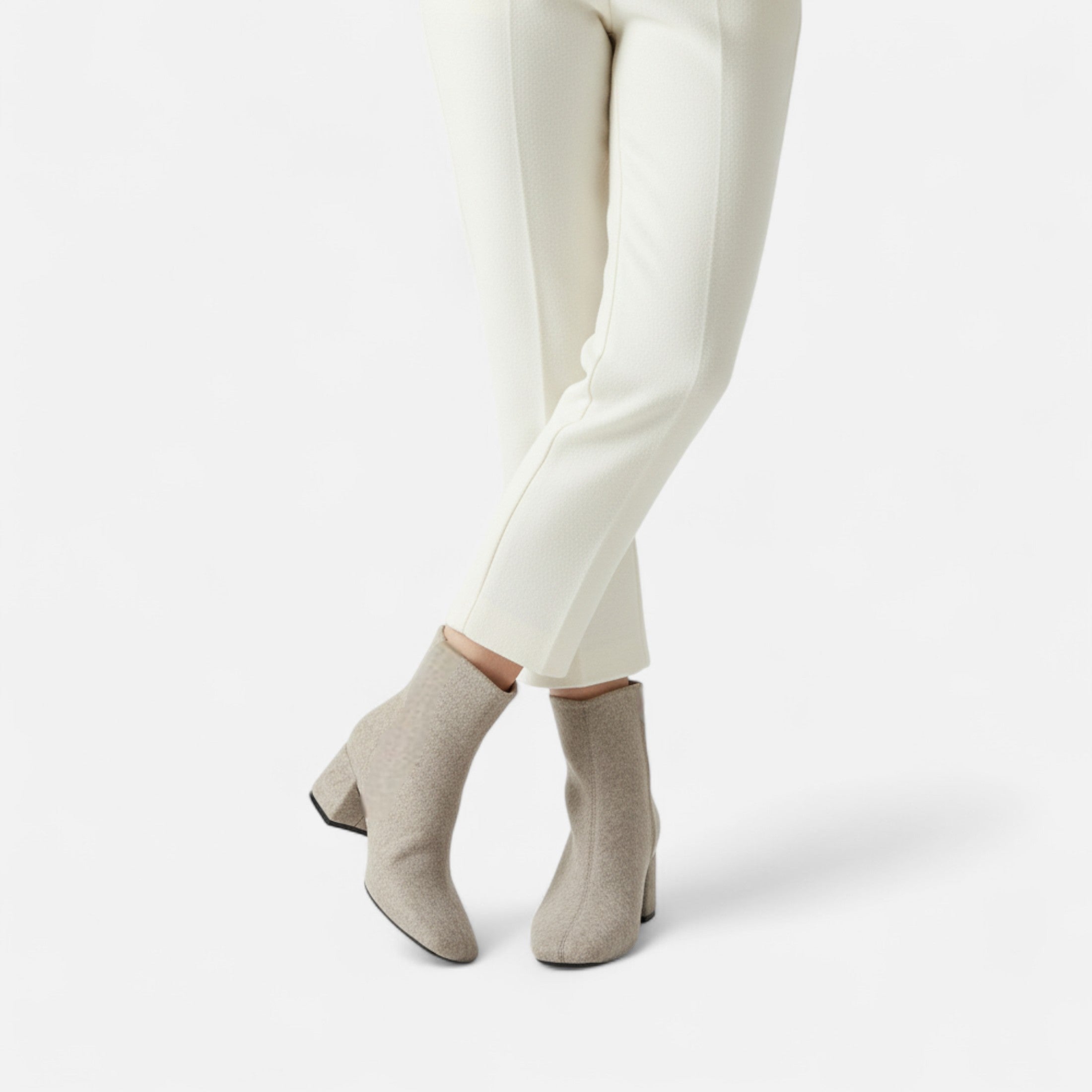Duvrier | Women’s Suede High Heel Ankle Boots