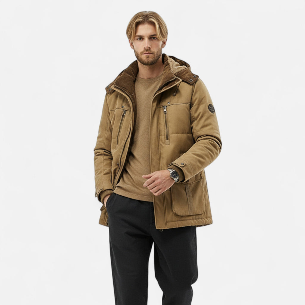 Duvrier | Men’s Hooded Winter Fleece Jacket