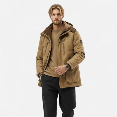 Duvrier | Men’s Hooded Winter Fleece Jacket